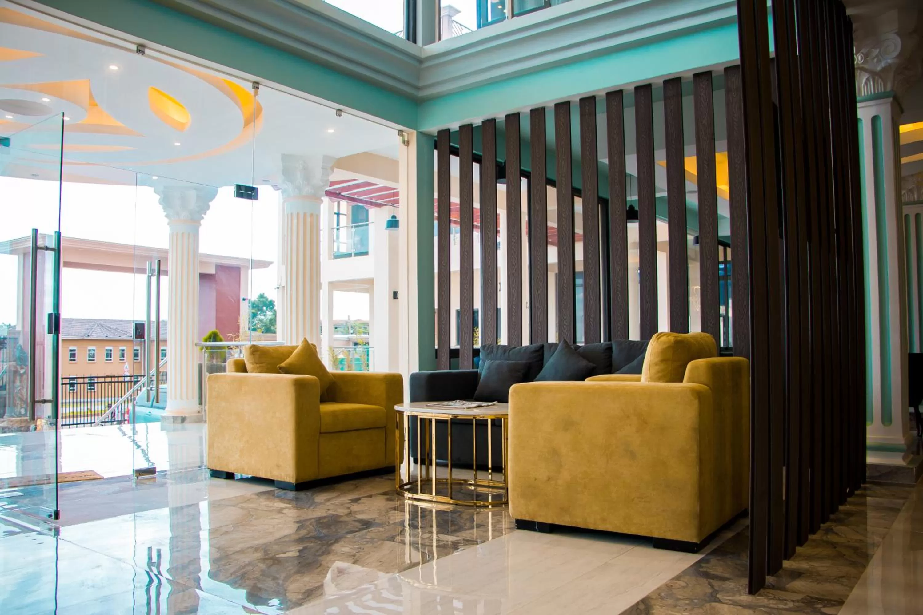 Lobby or reception in Hotel Horizon Entebbe