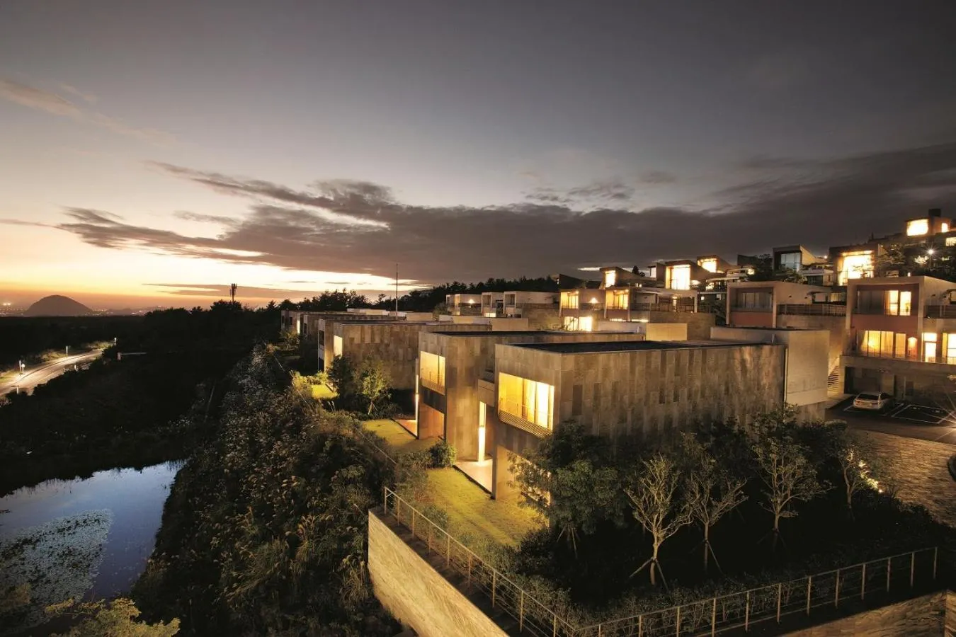 Bird's eye view in Lotte Resort Jeju Artvillas