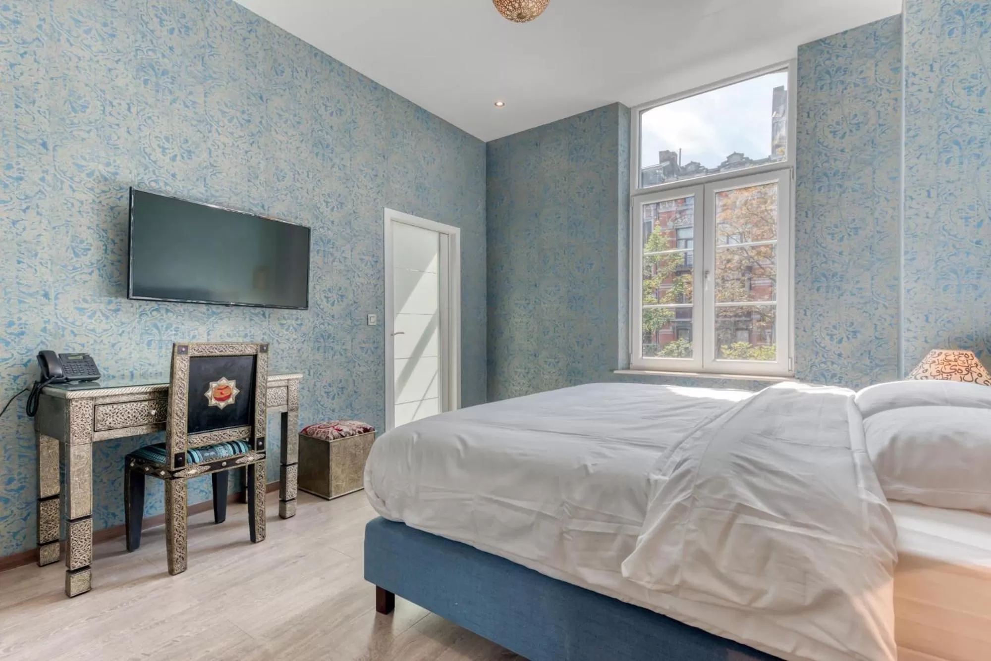 Bed in Ryad Mogador Liège