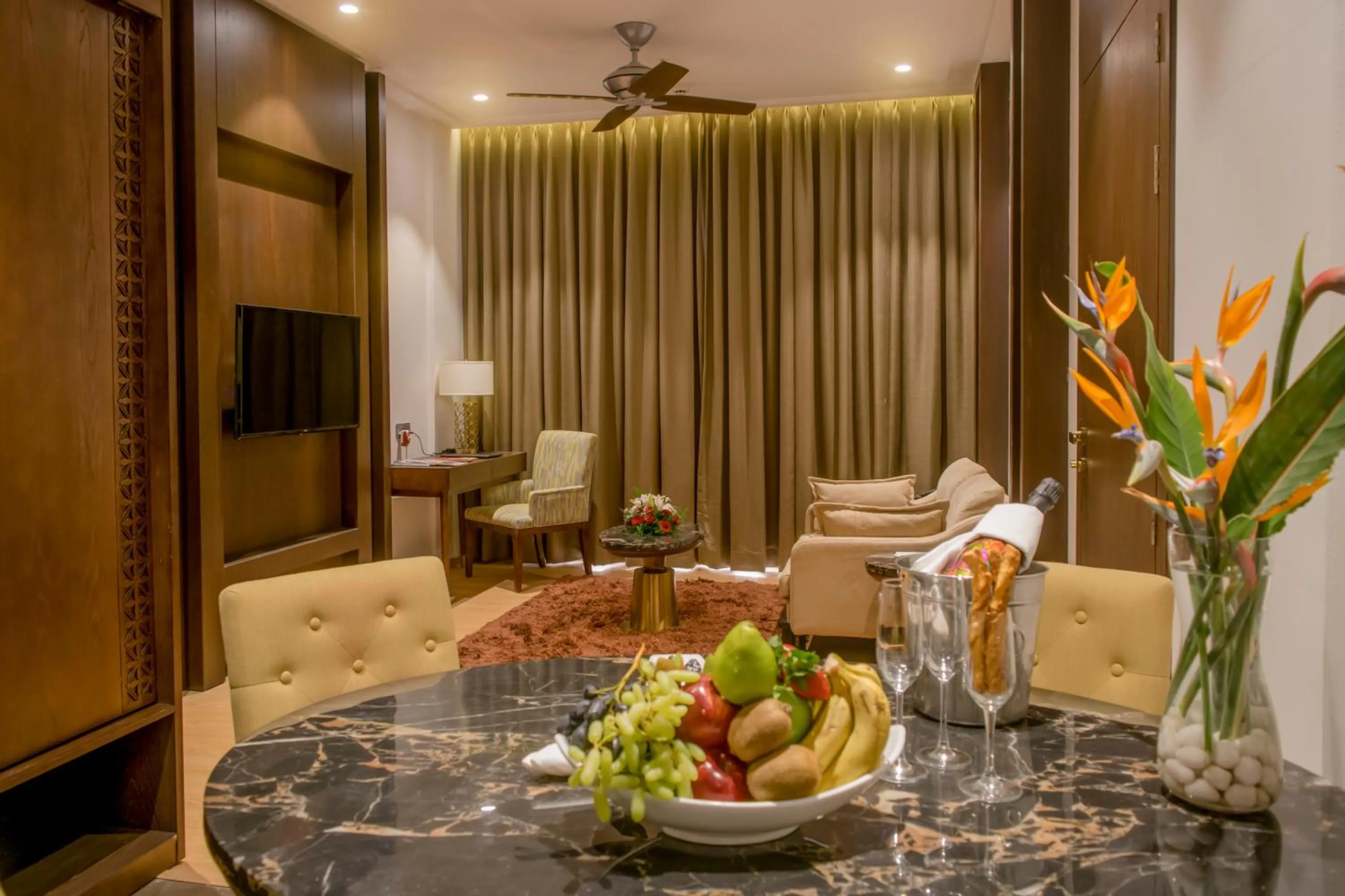 Living room in The Corinthians Resort