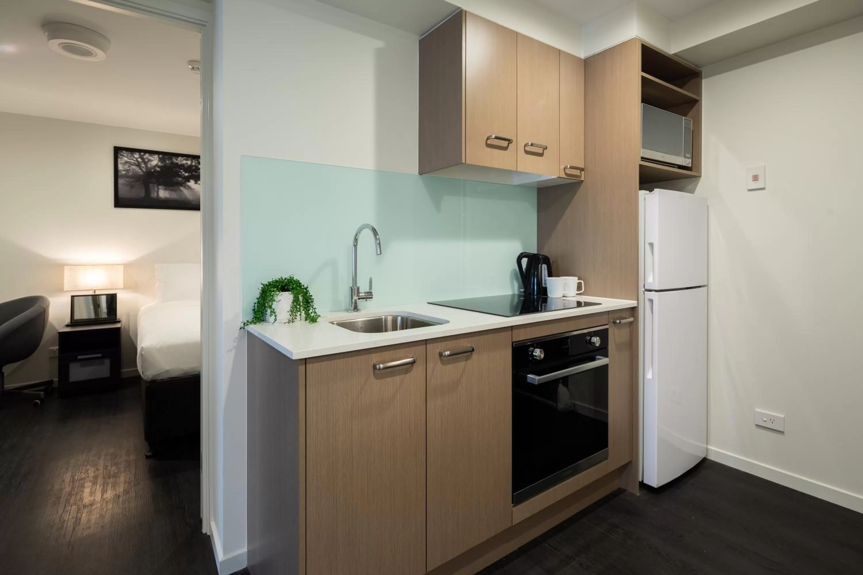 Kitchen or kitchenette in Ascot Budget Inn & Residences