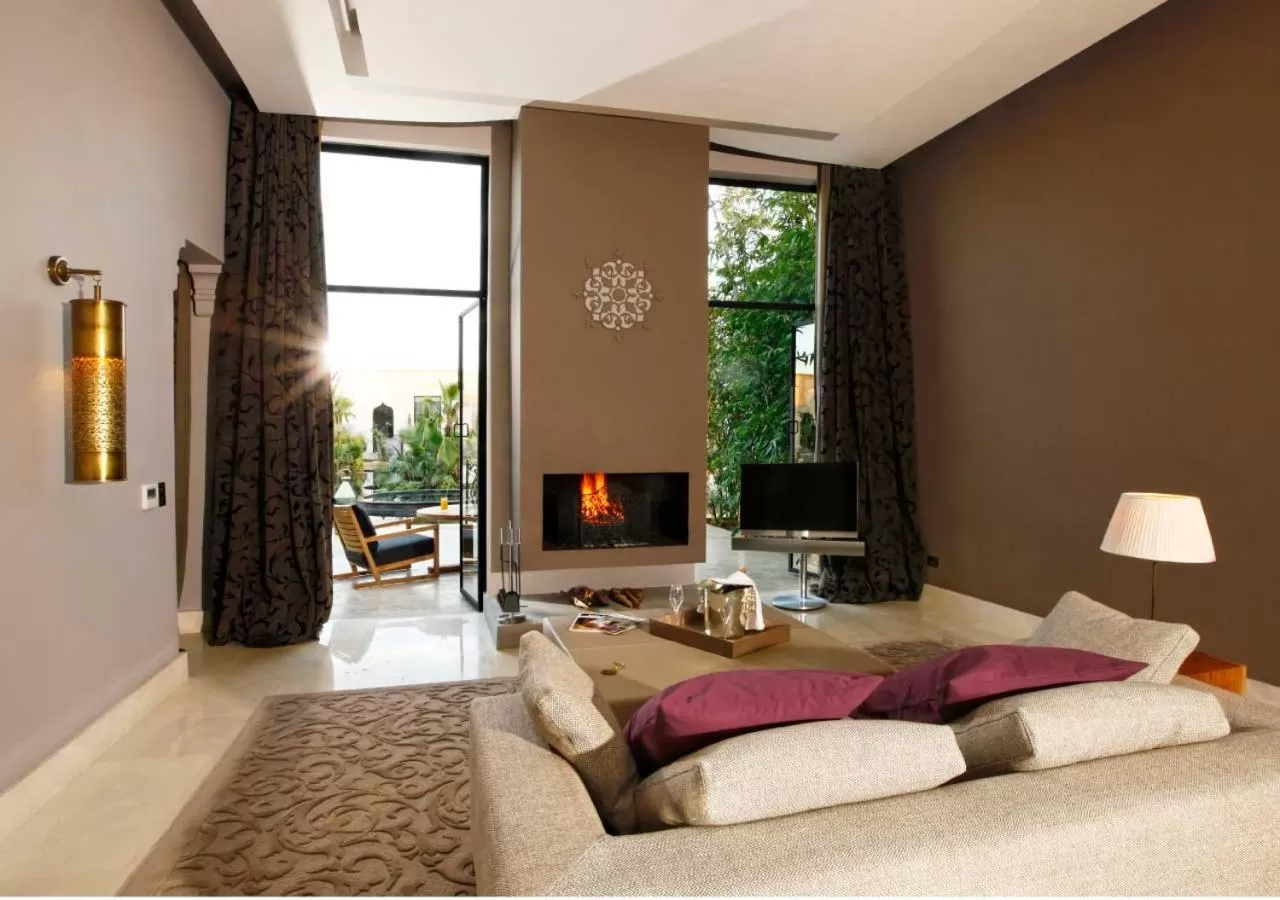 Living room, Bed in Palais Namaskar