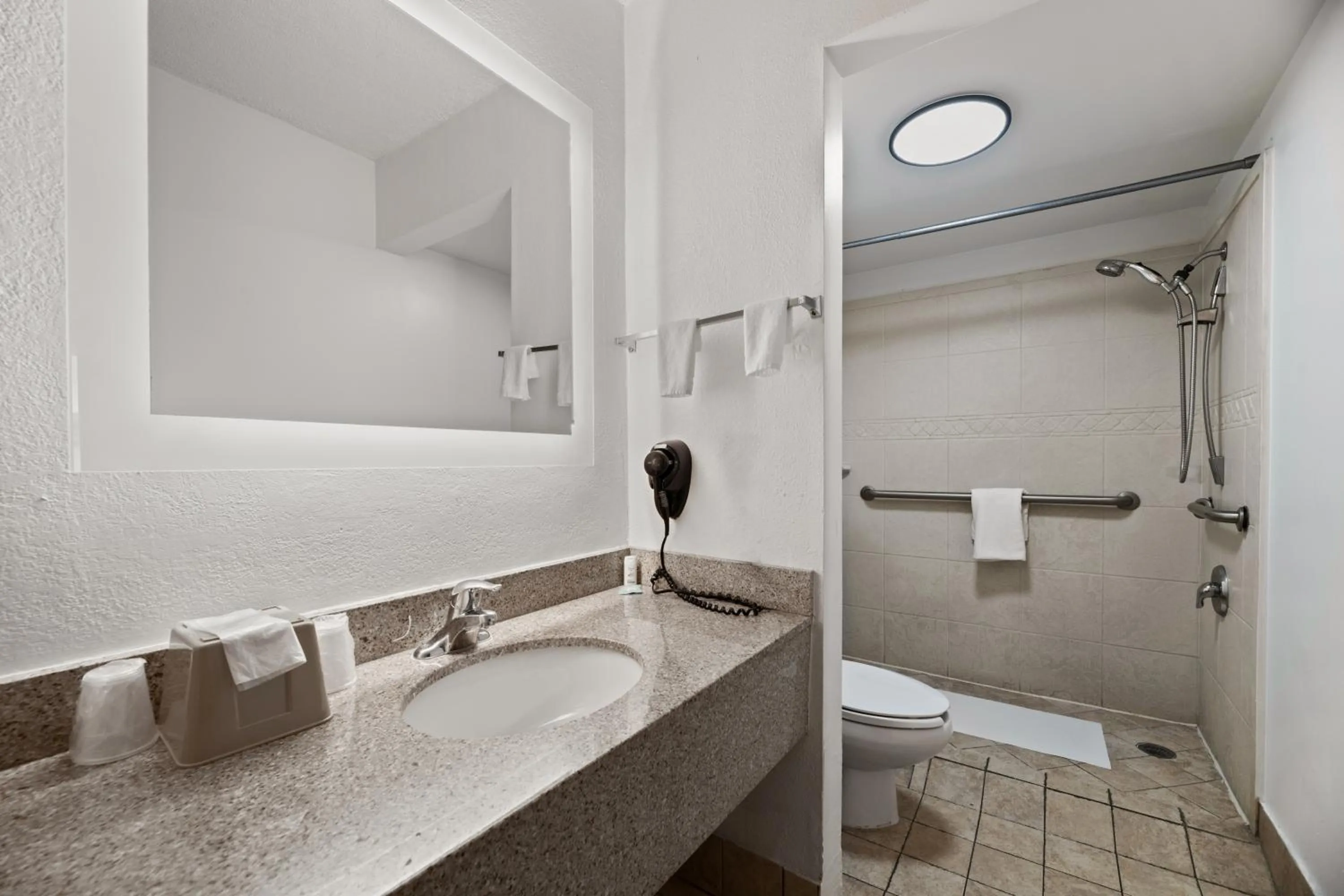 Shower in Americas Best Value Inn Orlando, FL