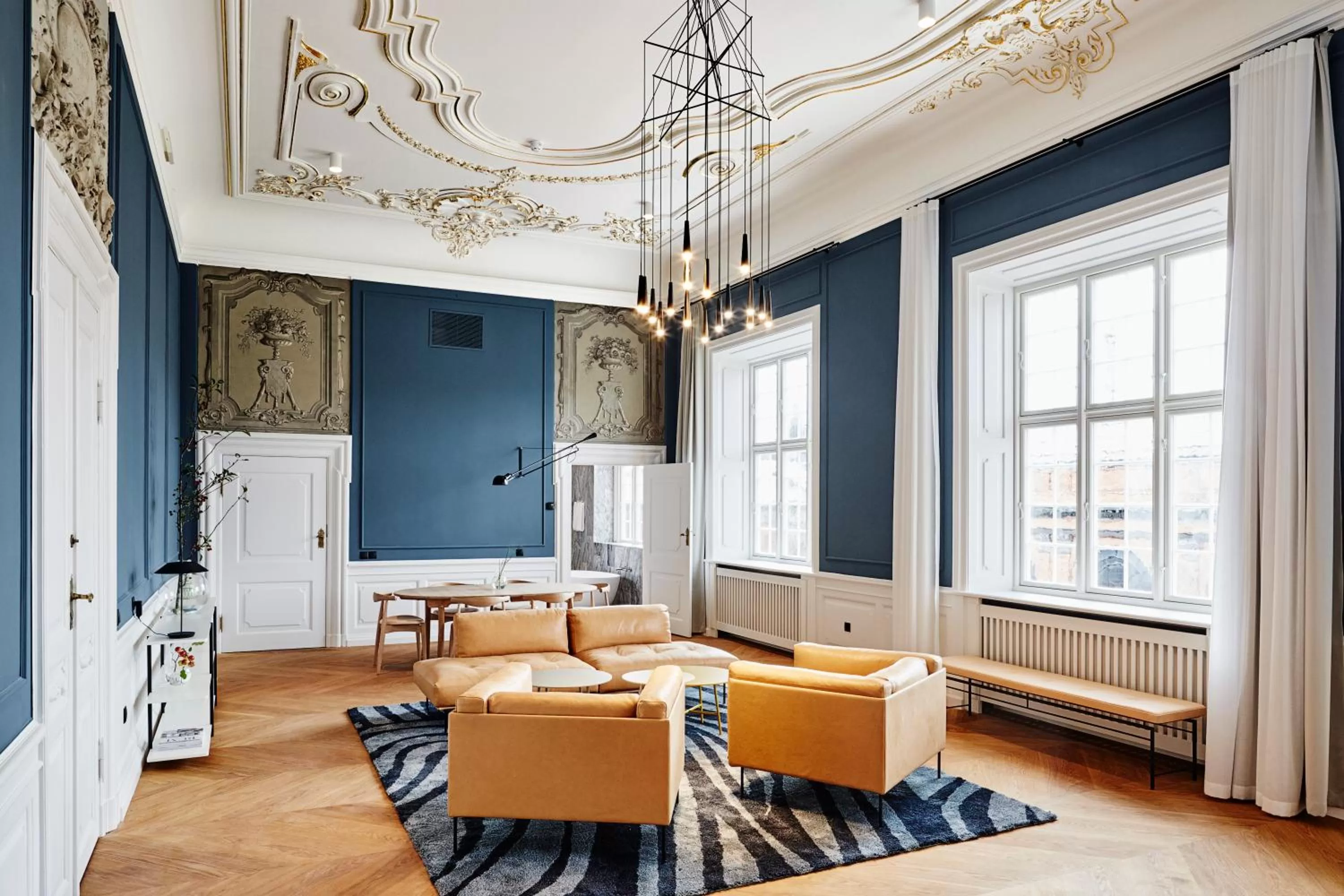 Living room in Nobis Hotel Copenhagen, a Member of Design Hotels