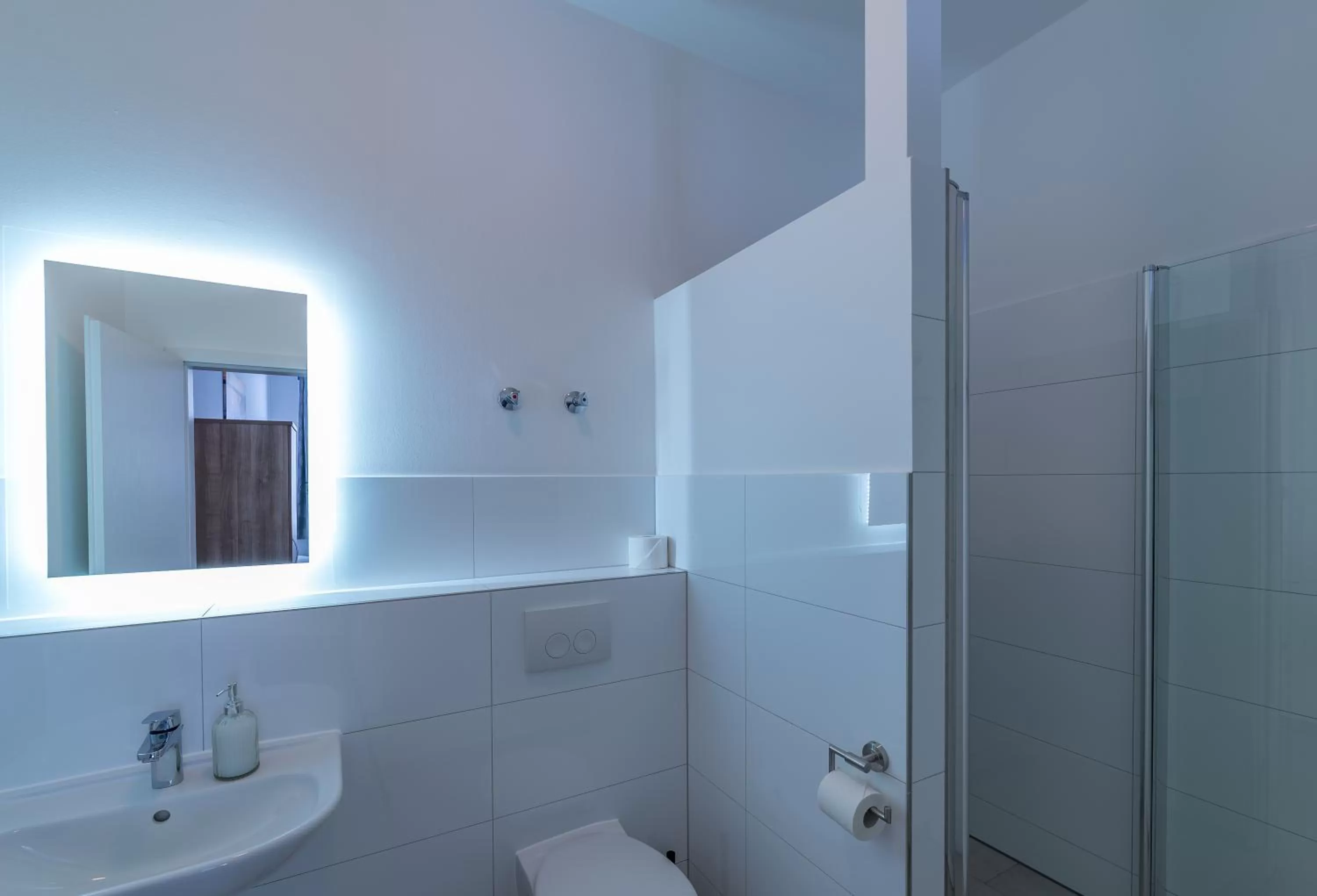 Shower in Boutique-Hotel Kronenstuben