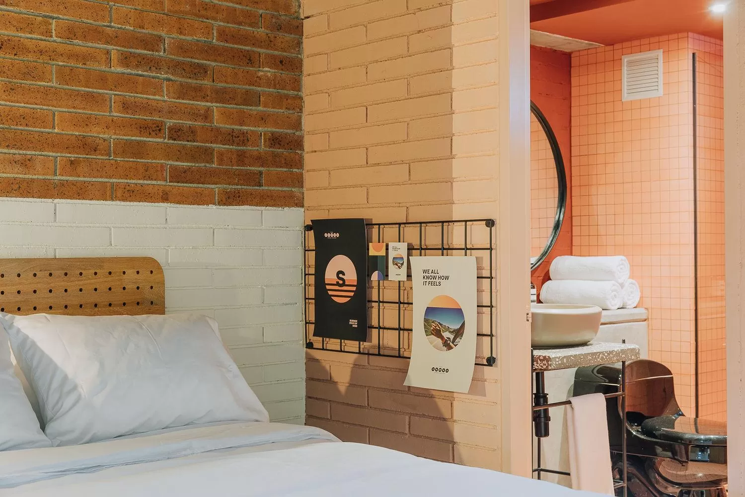 Bed in The Somos Beats Hotel & Rooftop