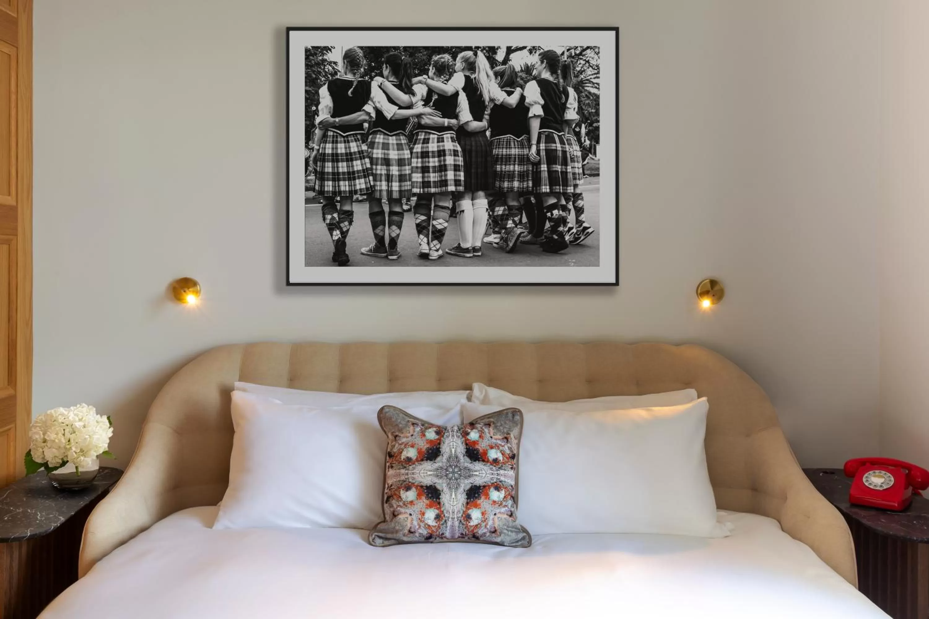 Bed in Virgin Hotels Edinburgh