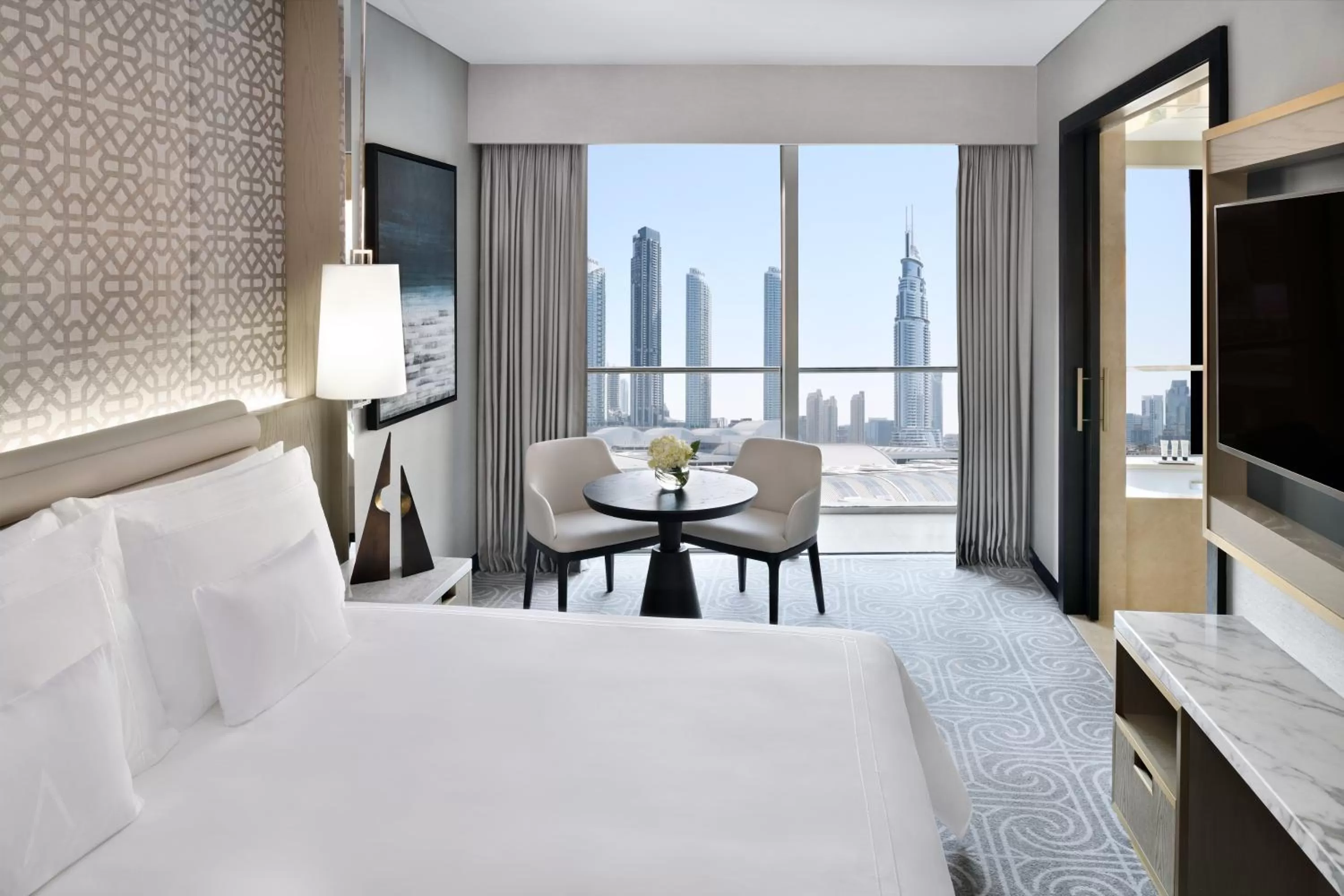 Bedroom, Bed in Address Dubai Mall