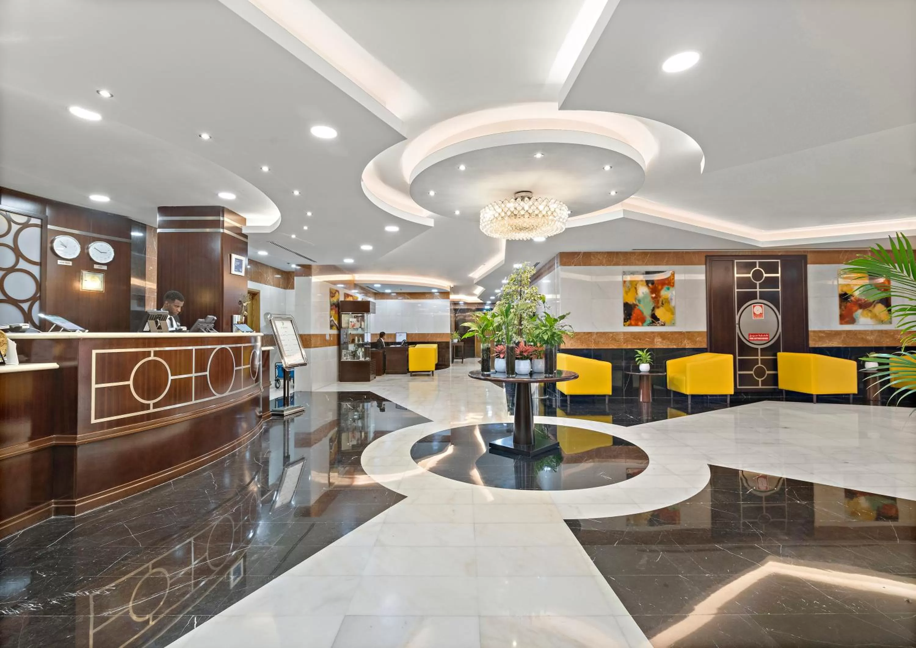 Lobby or reception in Al Khoory Hotel Apartments Al Barsha