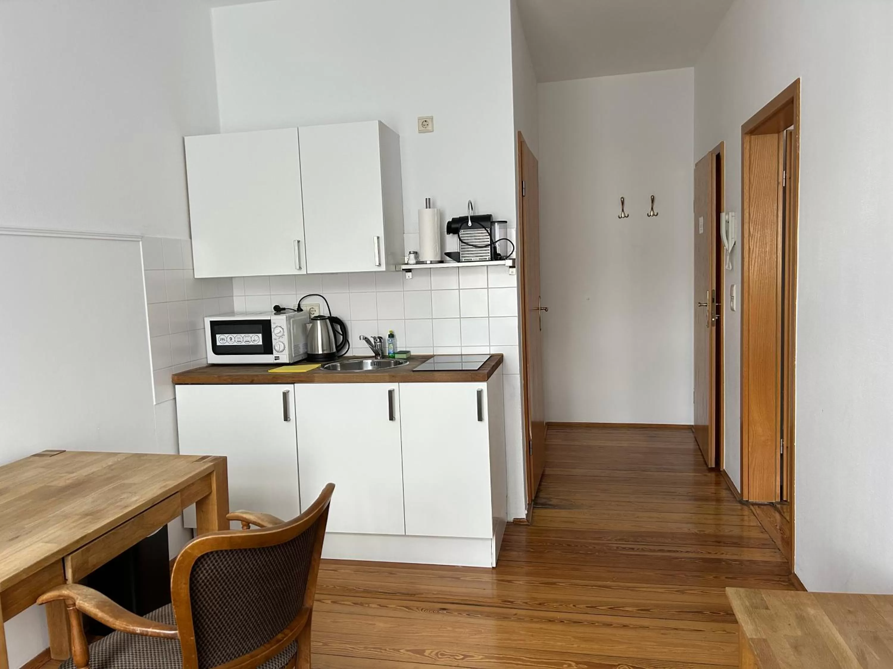 Kitchen or kitchenette in Jahrhunderthotel Leipzig