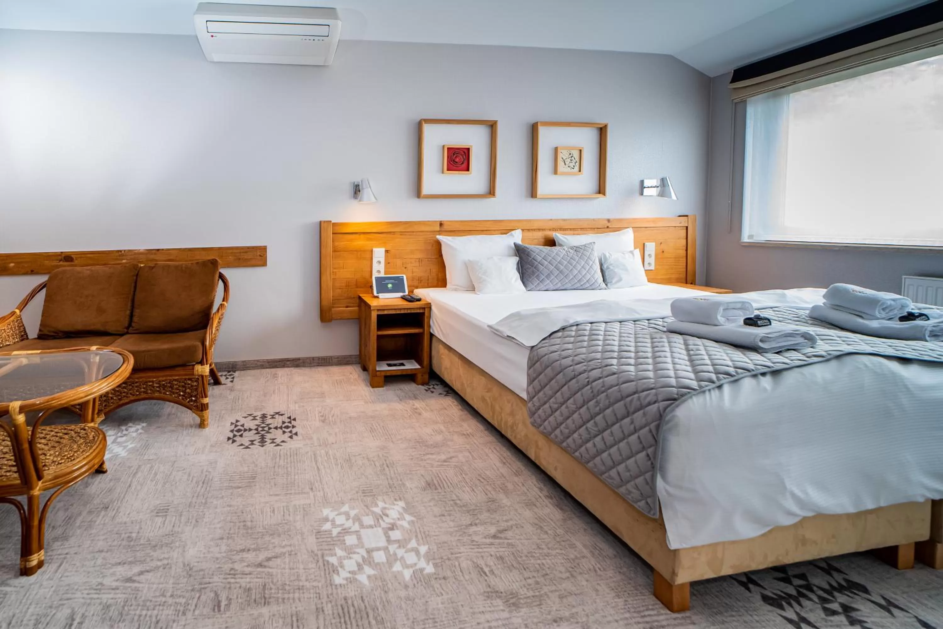 Bed in Hotel Żywiecki Medical SPA & Sport Żywiec