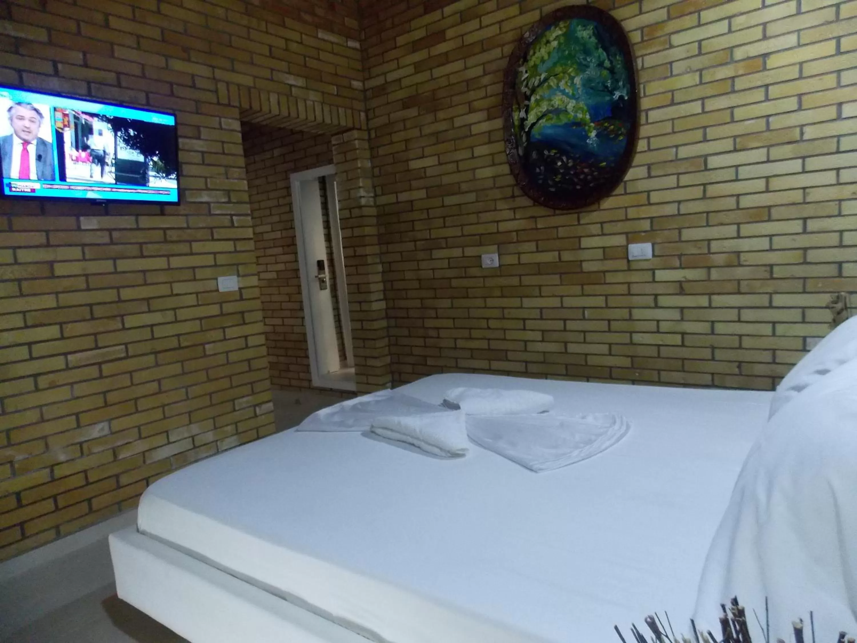 Bed in Hotel Piccolino