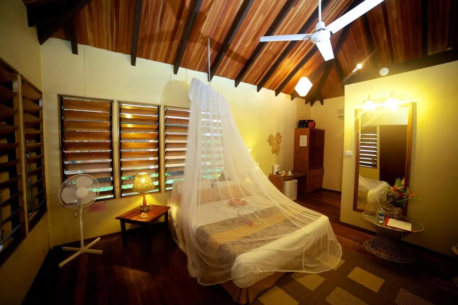 Bed in Club Fiji Resort