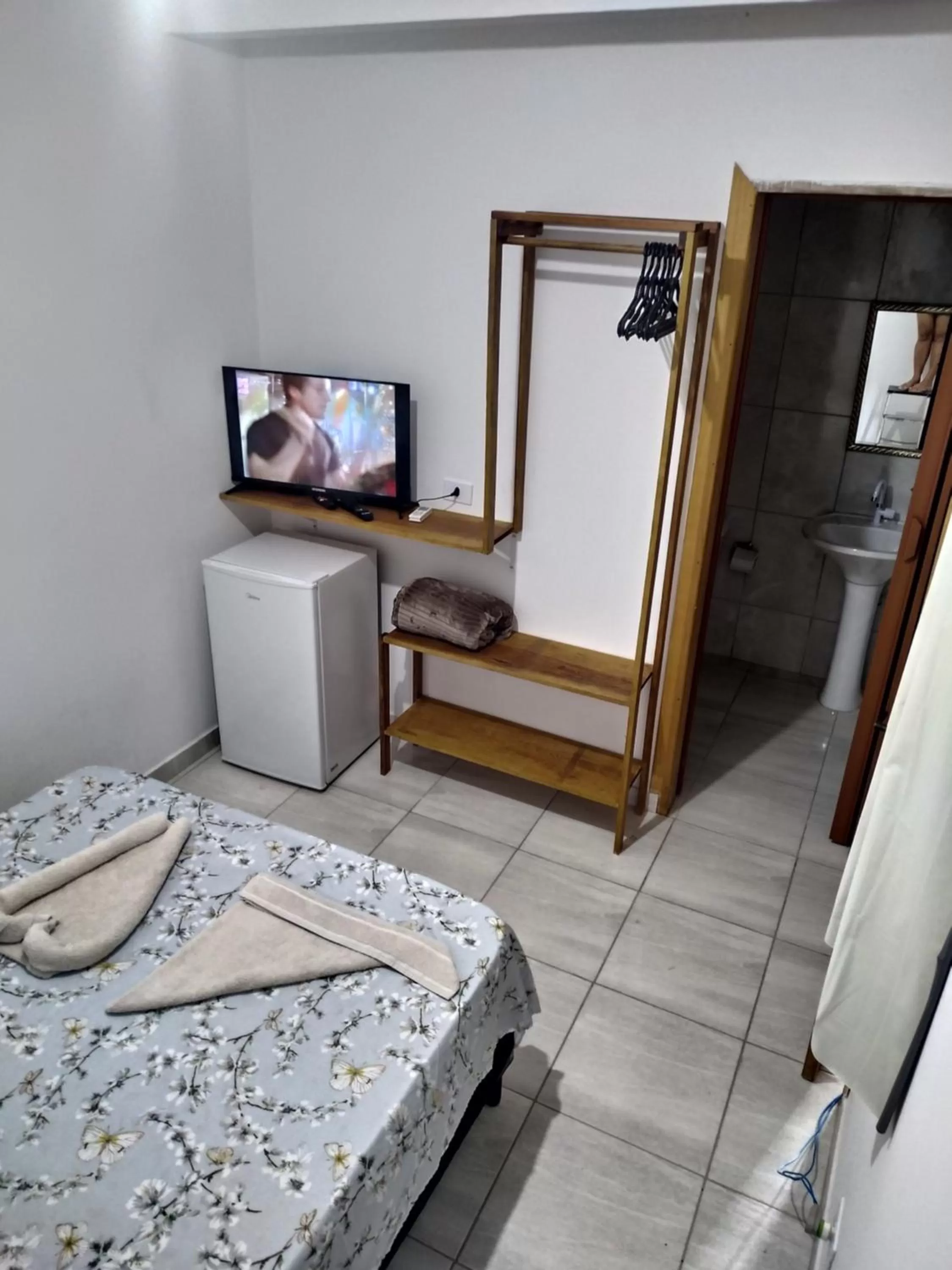 Bed in Pousada Na Praia Ubatuba