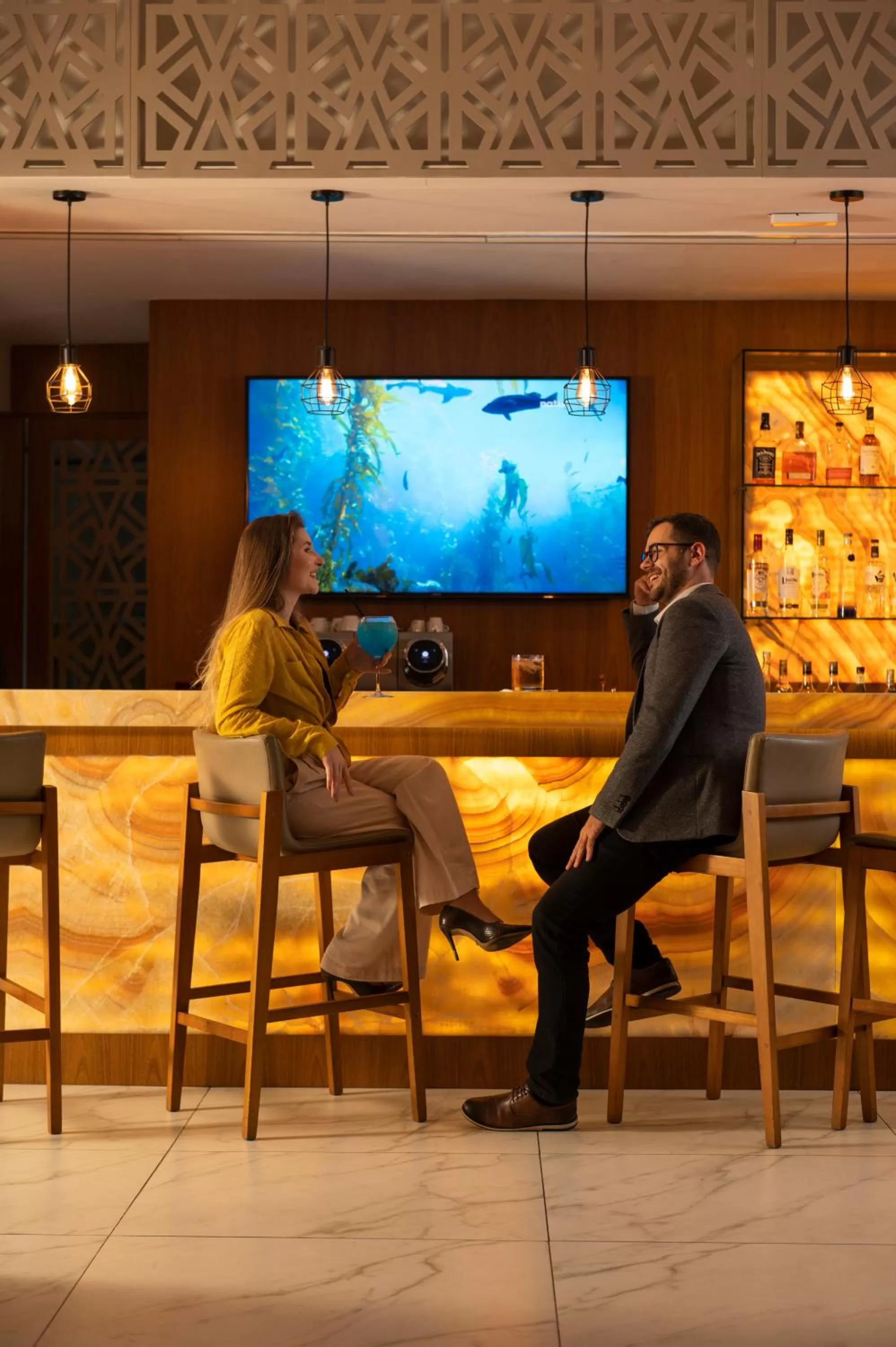 Seating area in Hilton Porto Alegre, Brazil