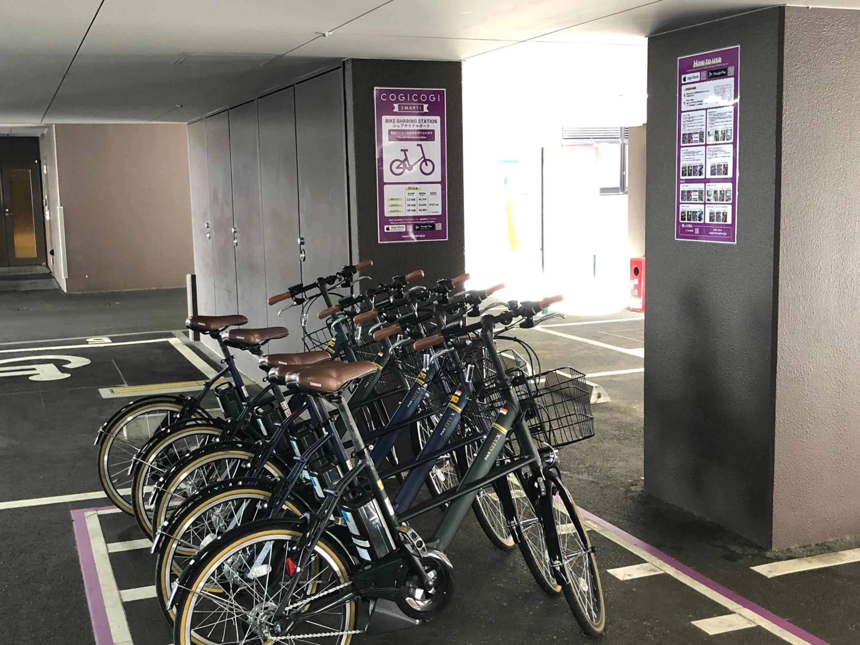 Cycling in El Inn Kyoto