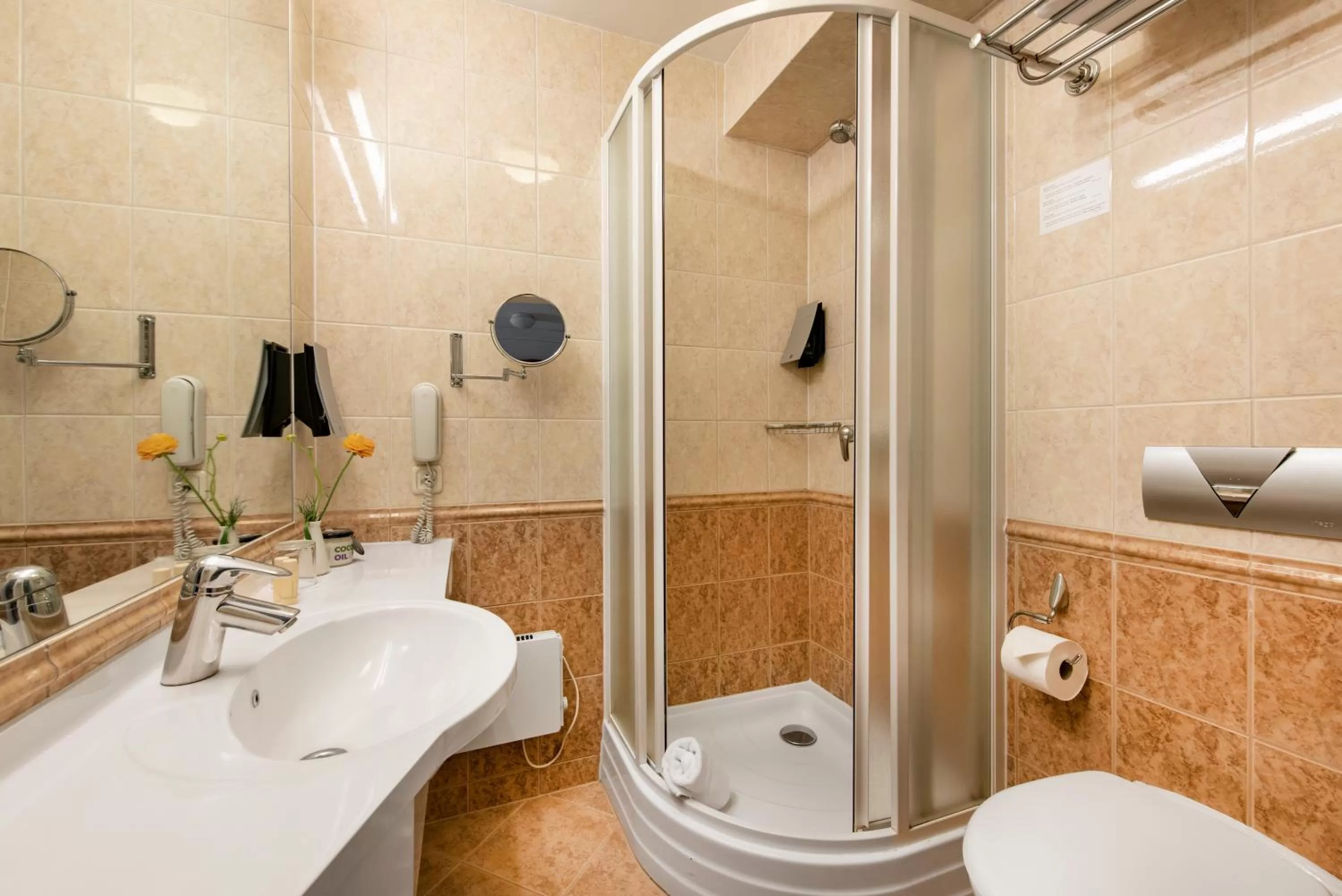 Shower in Amberton Cathedral Square Hotel Vilnius