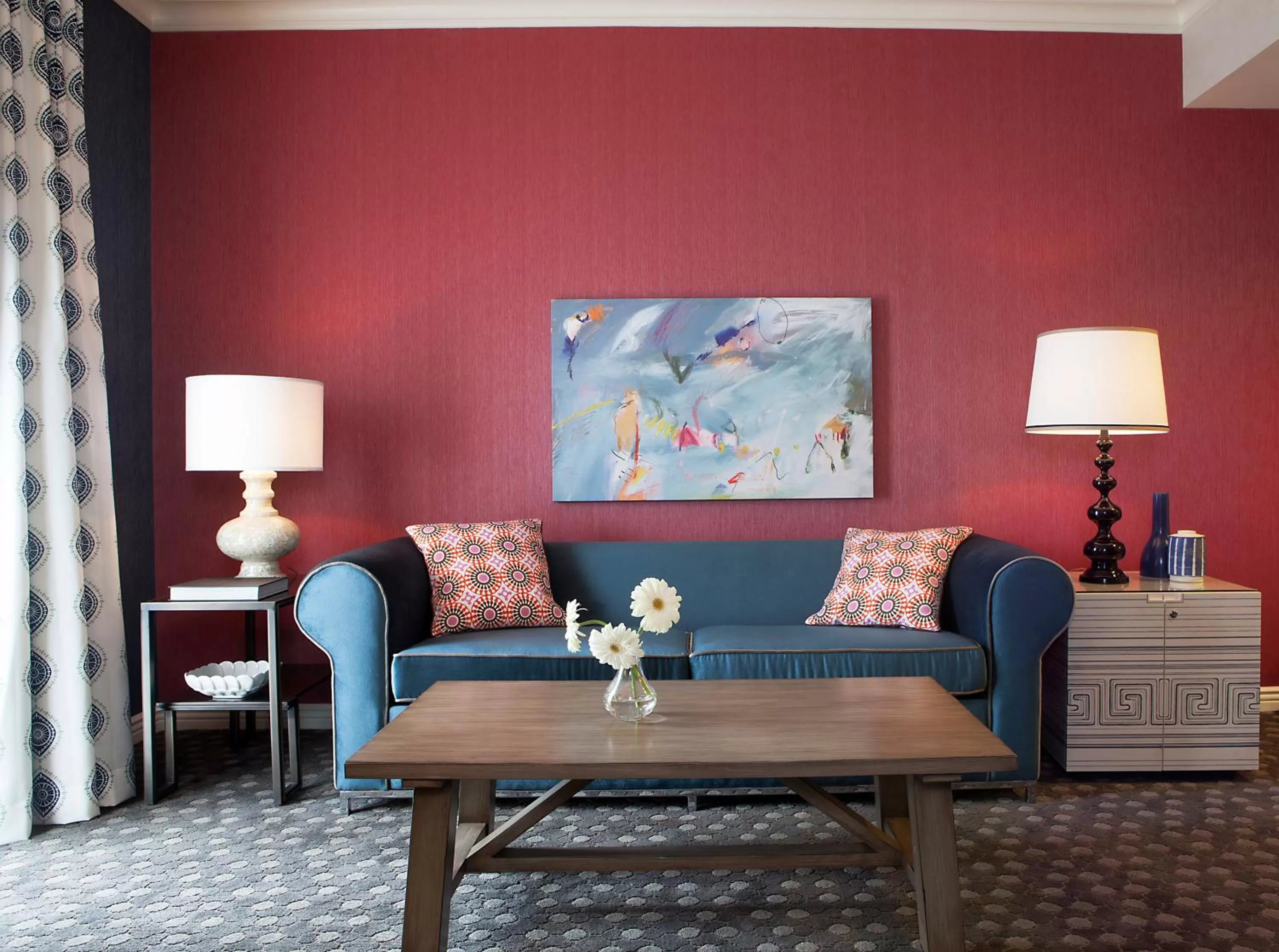 Living room in The Marker Union Square San Francisco