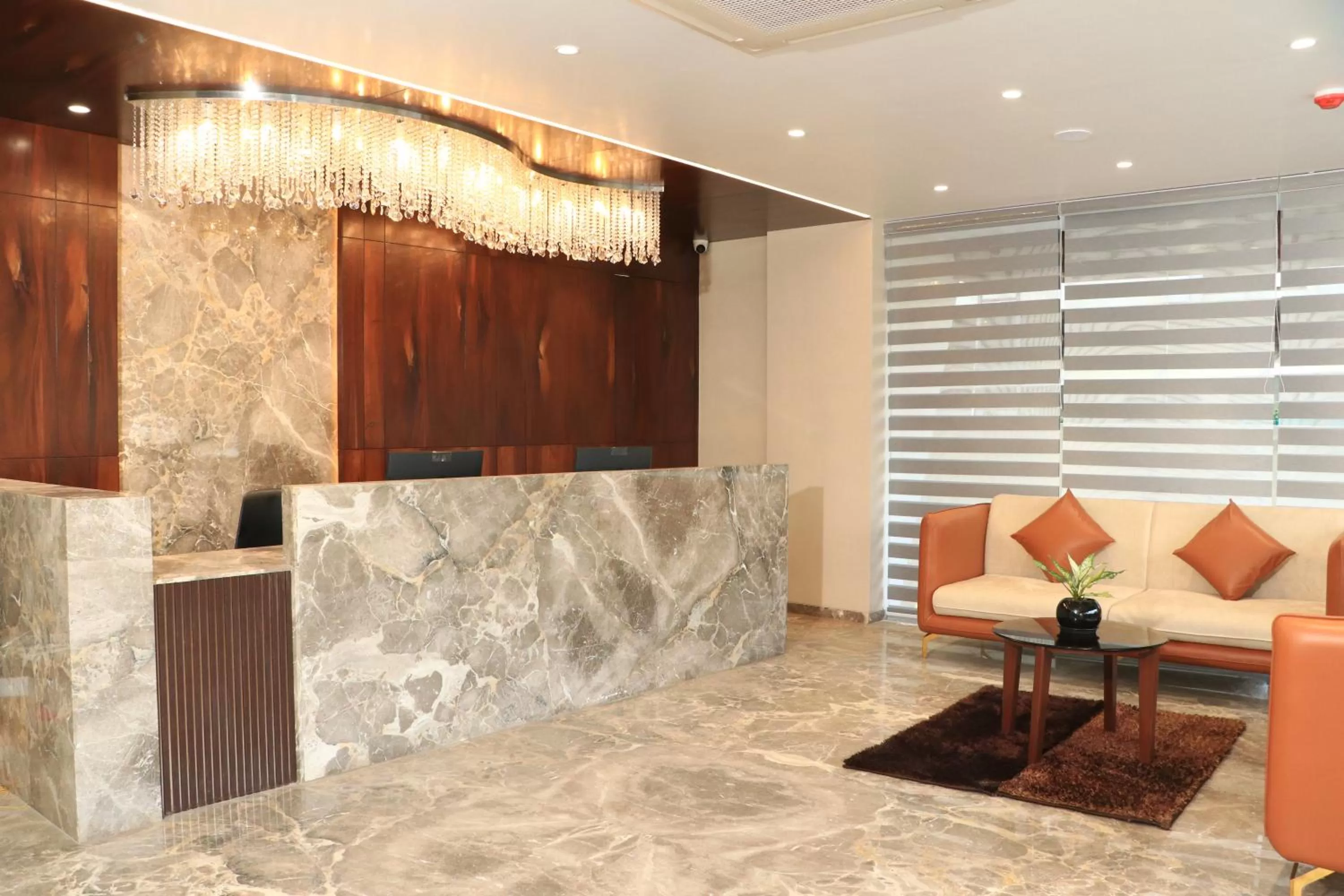 Seating area in Hotel Rudra Royals