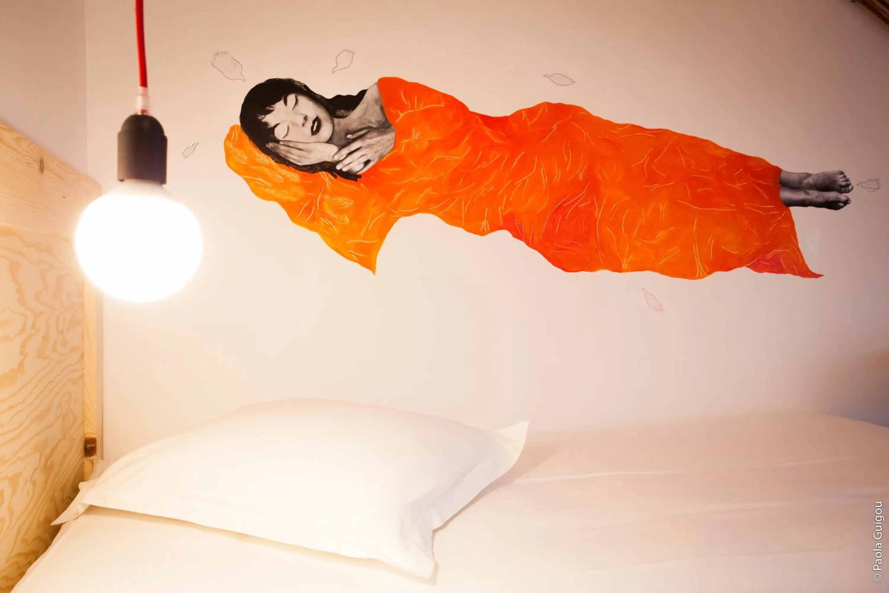 Decorative detail, Bed in Hôtel Graffalgar