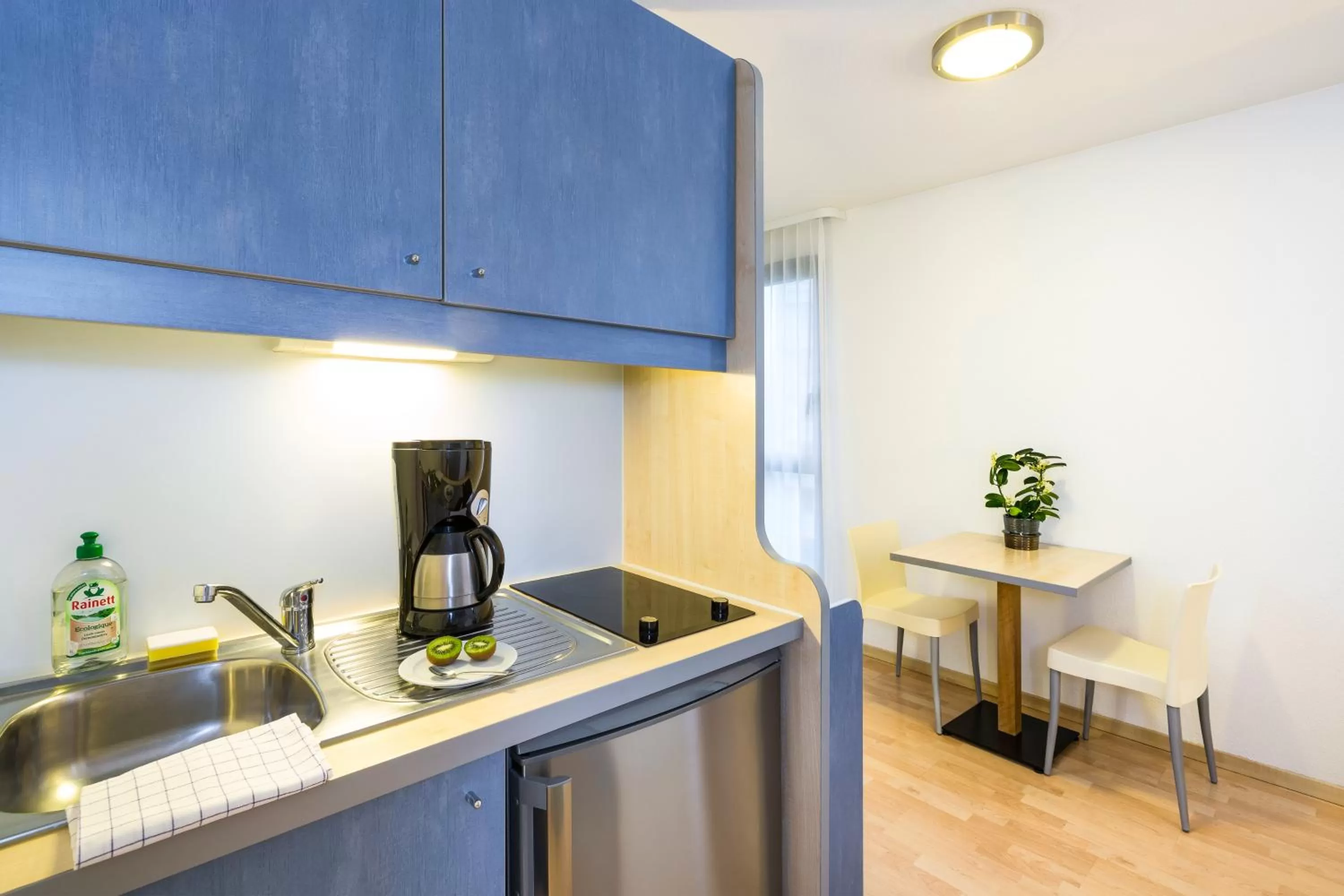 Kitchen or kitchenette in Aparthotel Adagio Access Rennes Centre