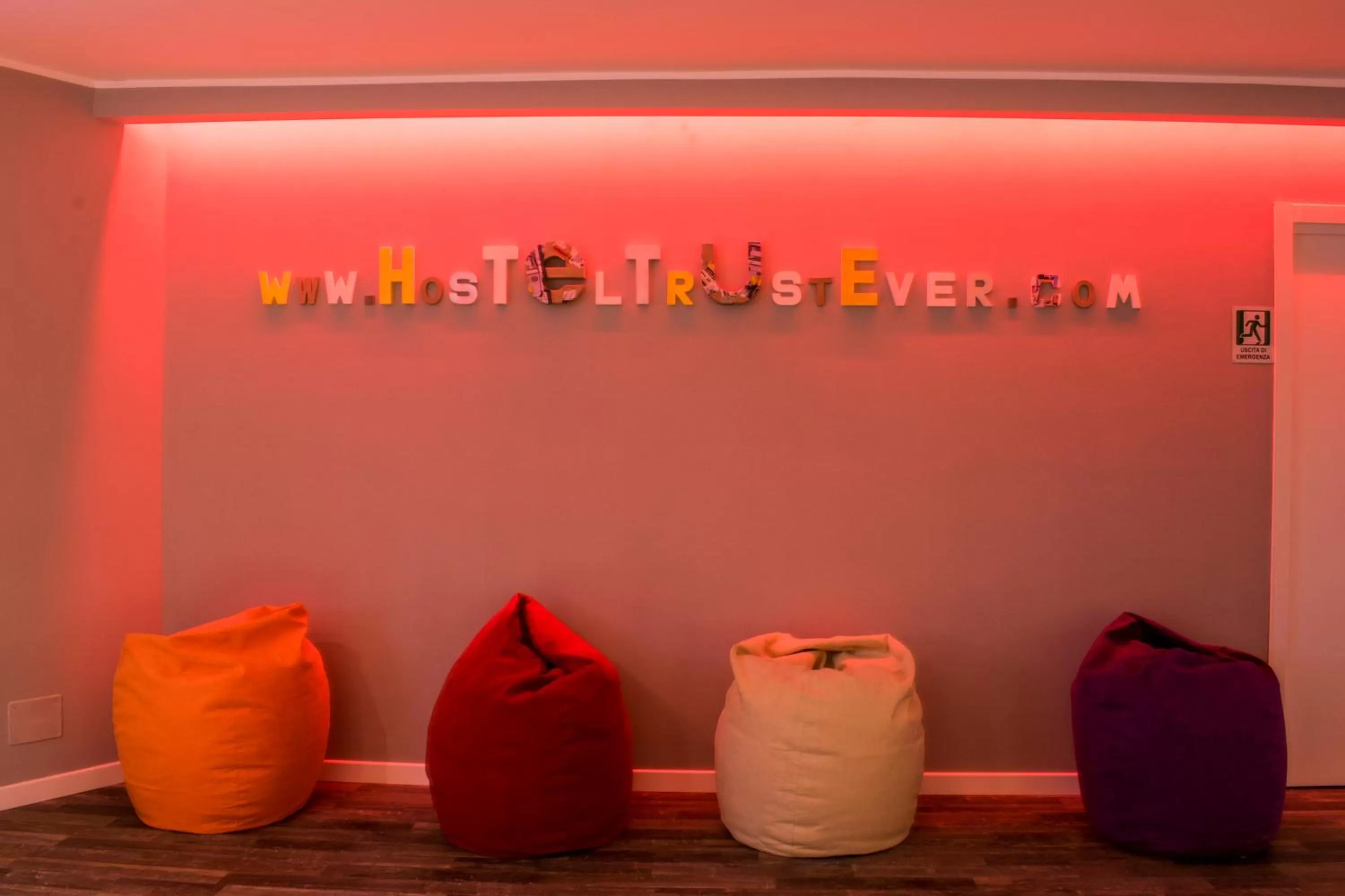 Decorative detail in Hostel Trastevere