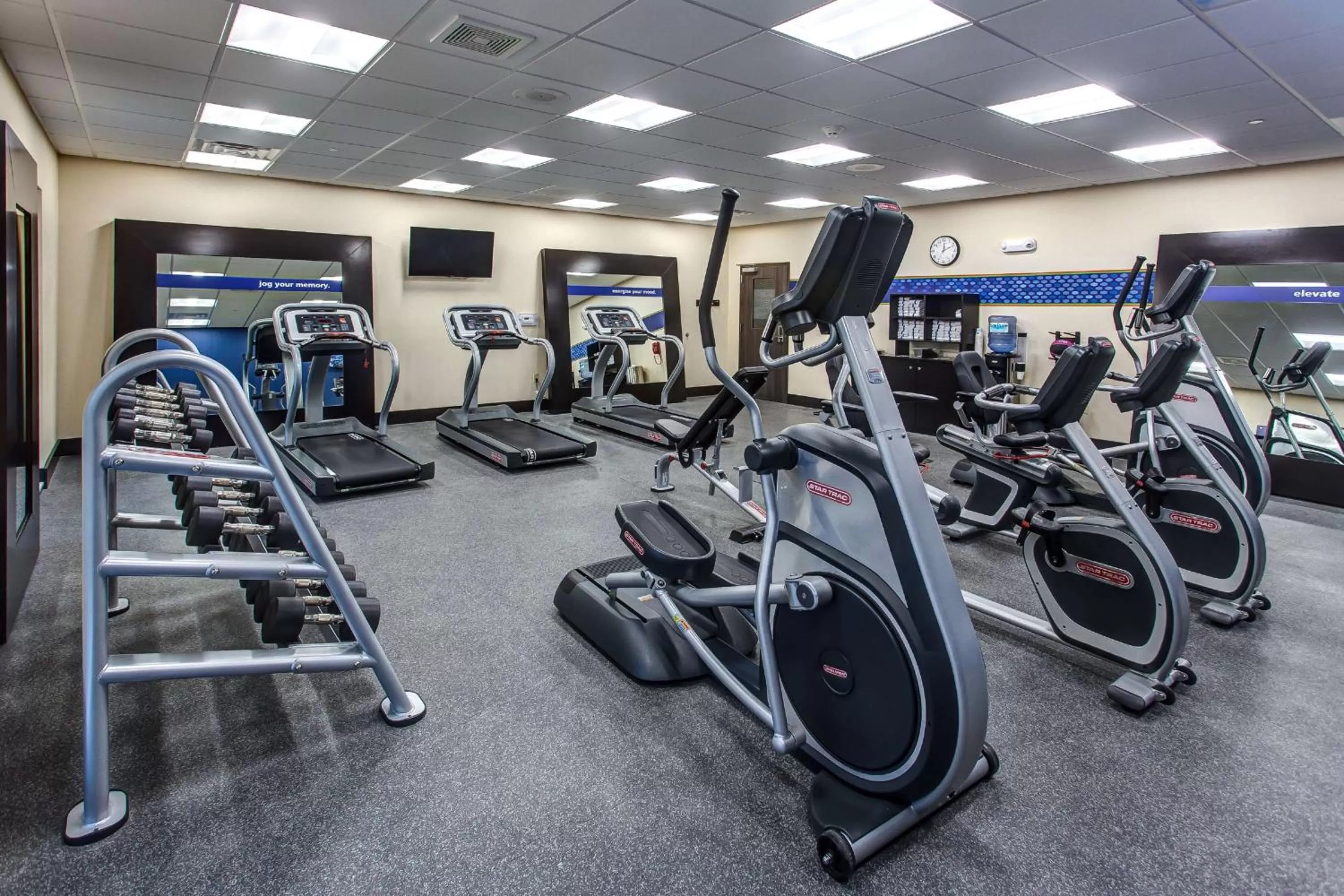 Fitness centre/facilities in Hampton Inn & Suites-Wichita/Airport, KS