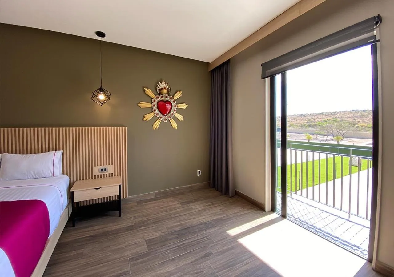 Balcony/Terrace, Bed in Hotel MX más san miguel de allende