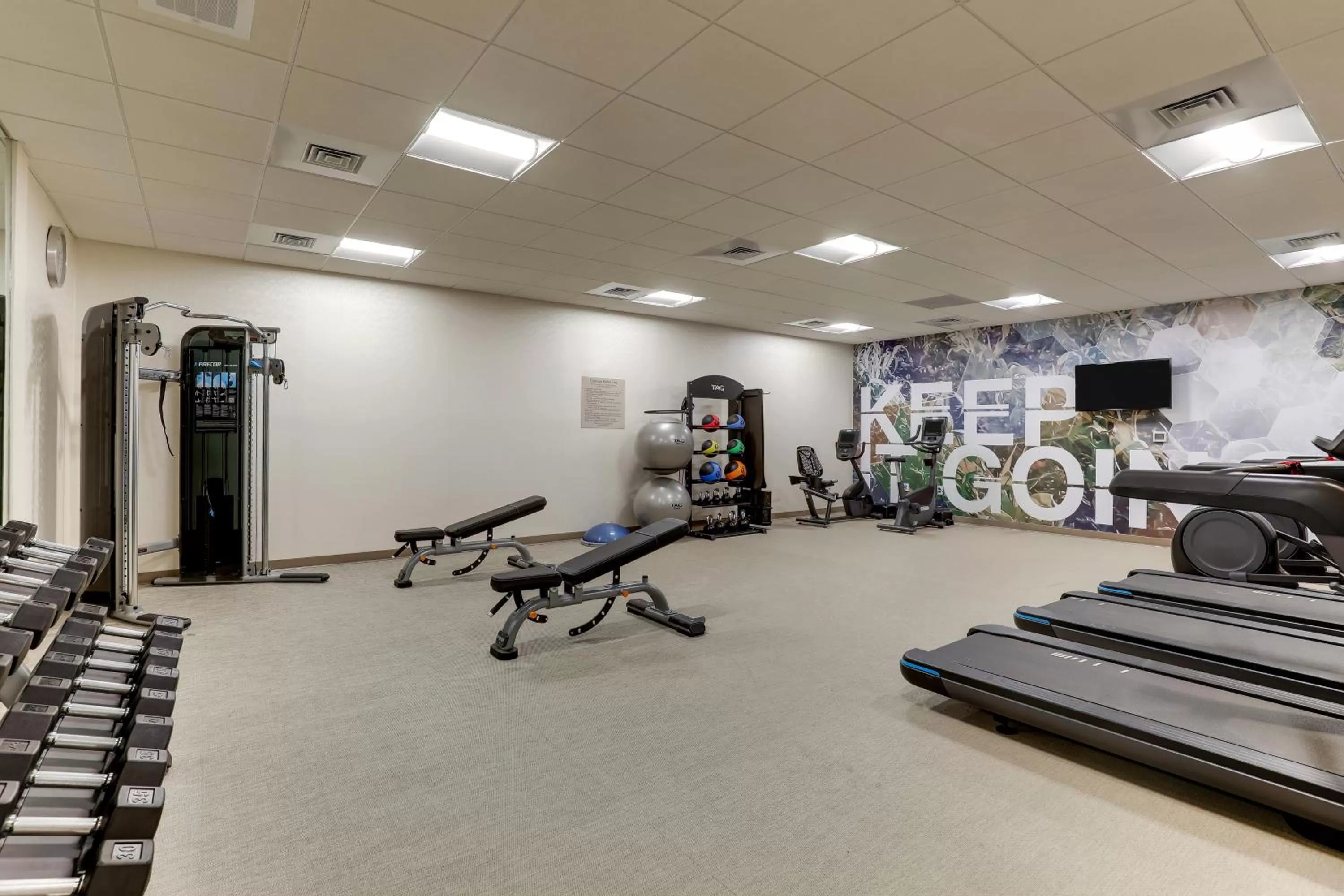 Fitness centre/facilities in SpringHill Suites by Marriott Cheraw
