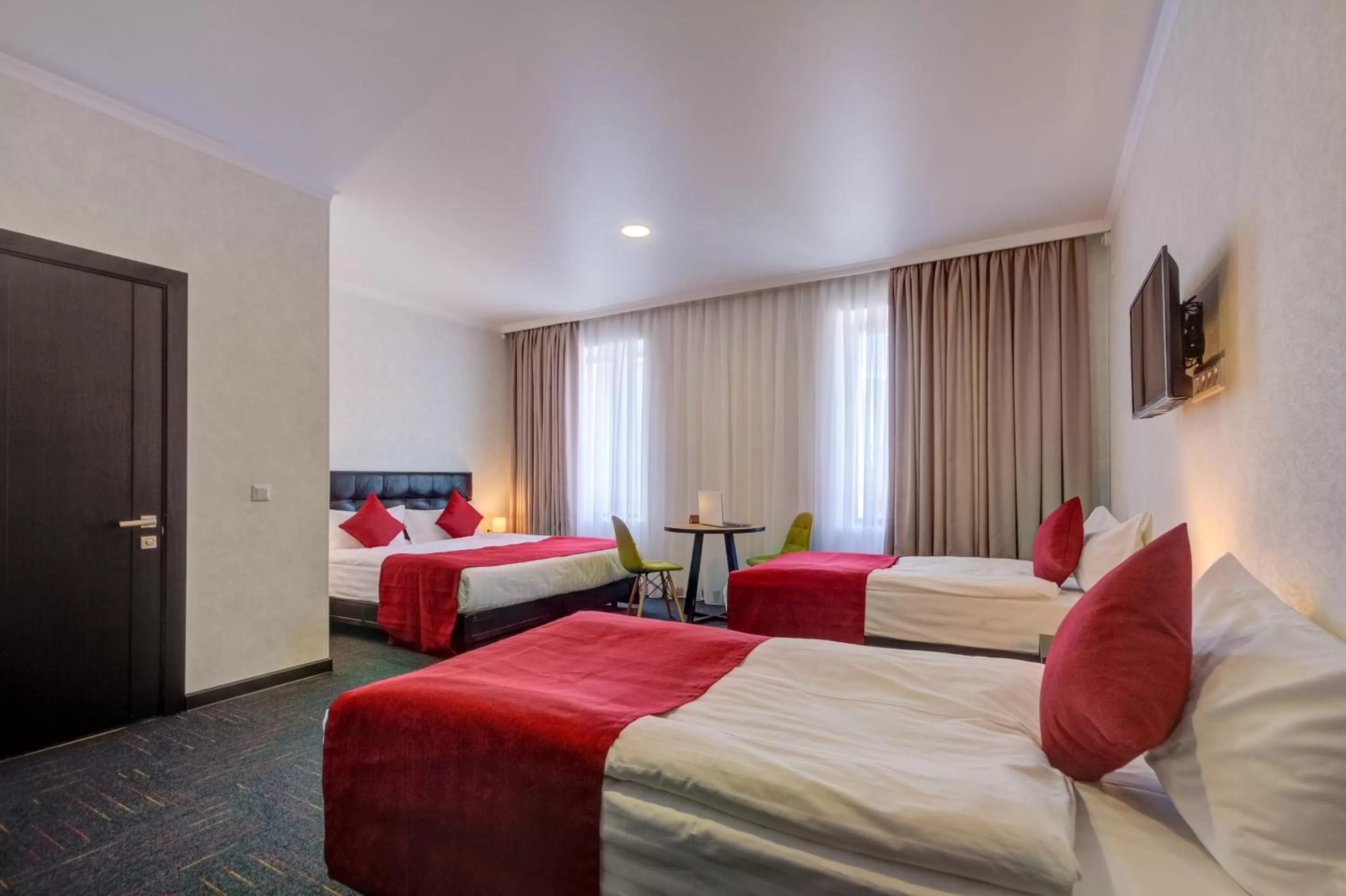 Bed in My hotel Karakol