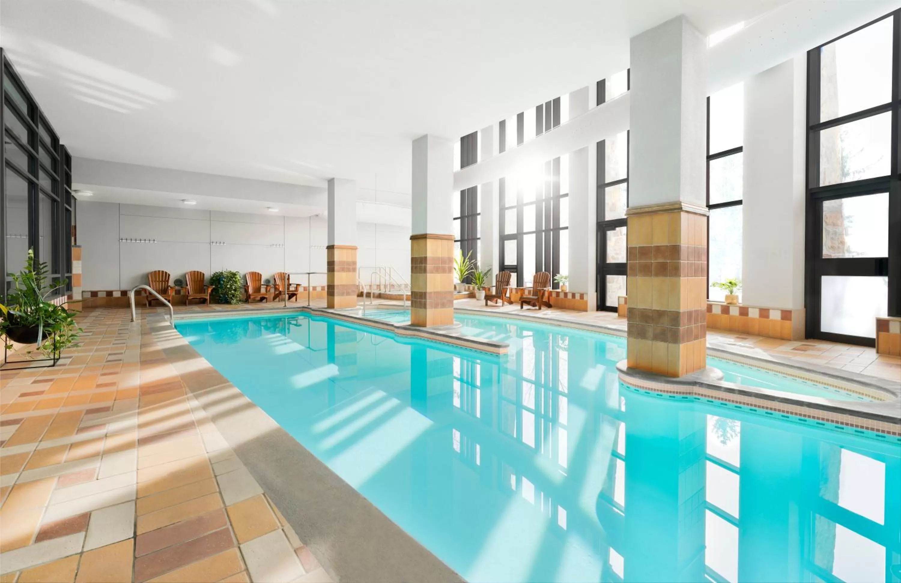 Pool view in Fairmont Tremblant