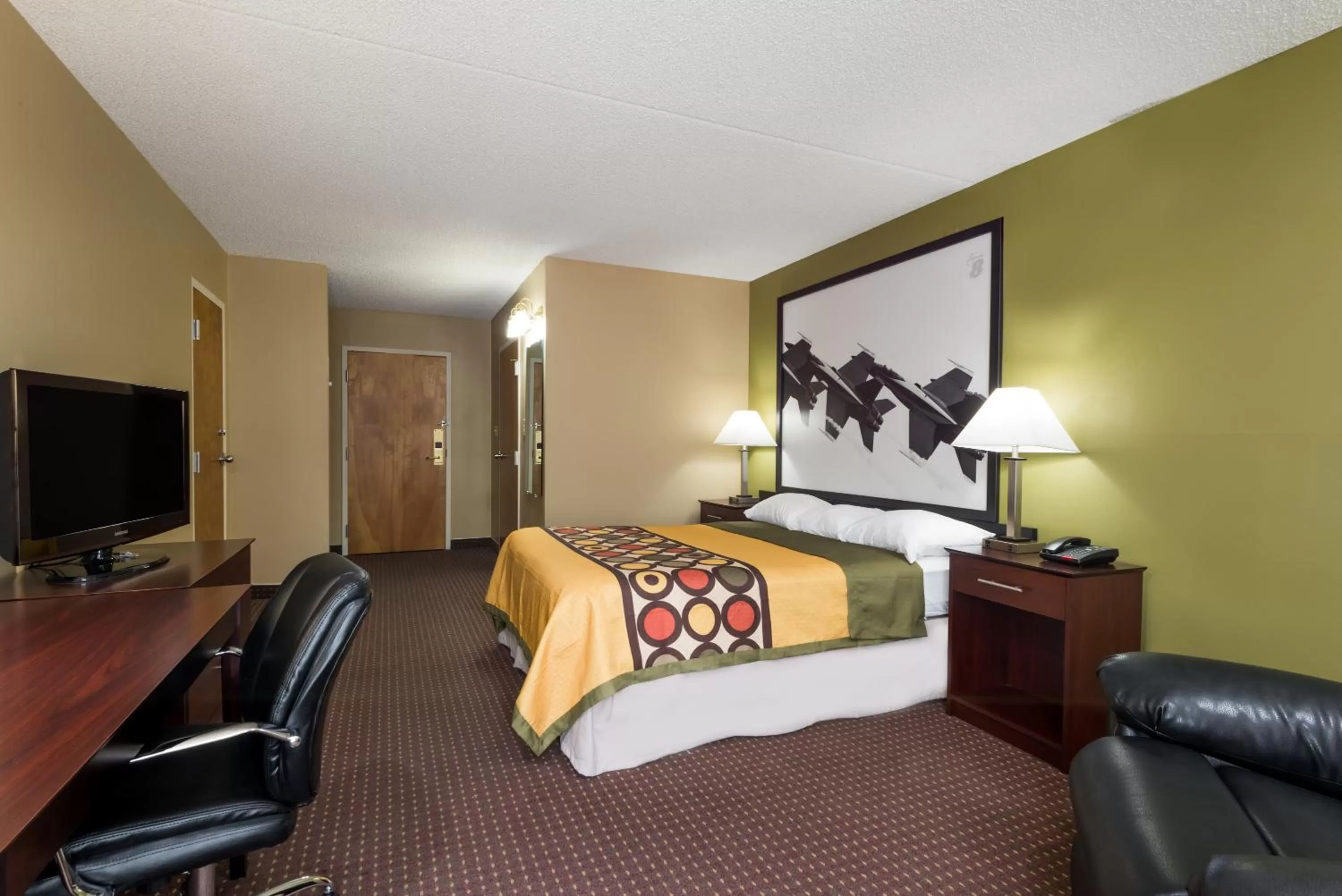 Bed in Super 8 by Wyndham Miamisburg Dayton S Area OH