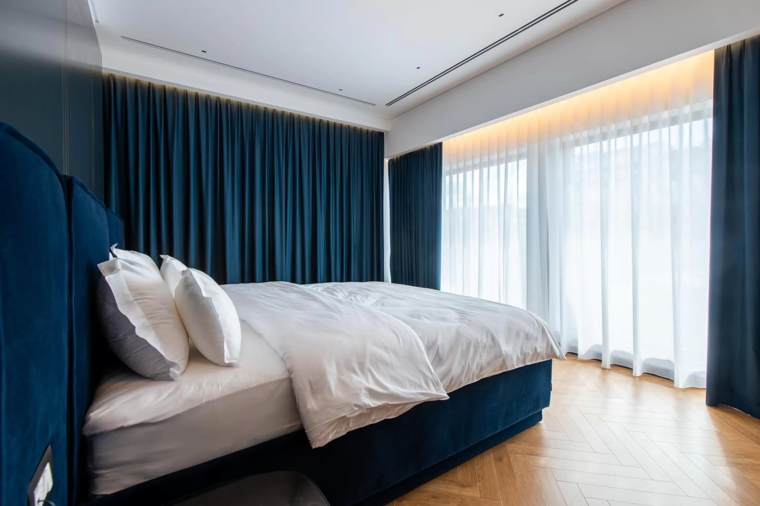 Bed in Moncafe Boutique Hotel & SPA Tirana