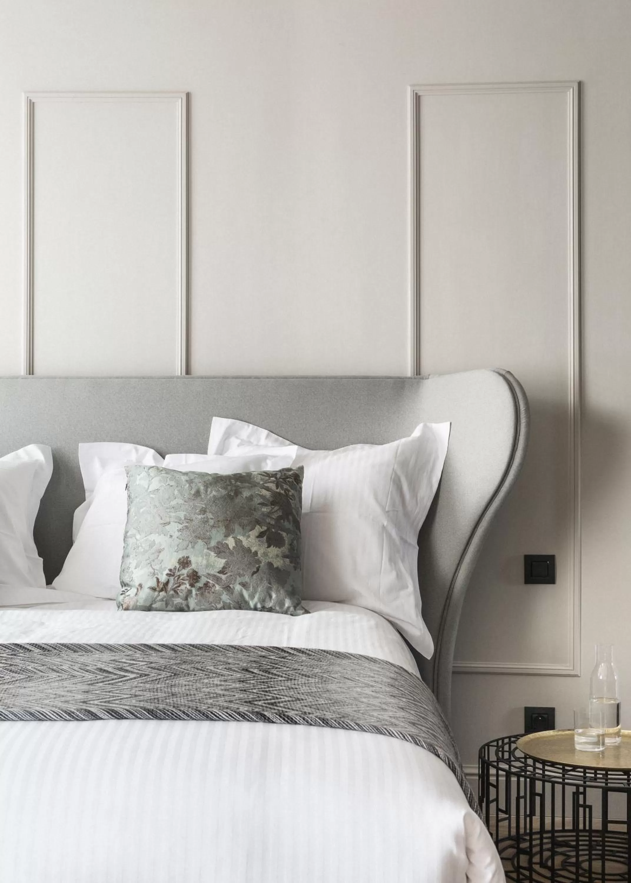 Bed in Gulde Schoen Luxury Studio-apartments