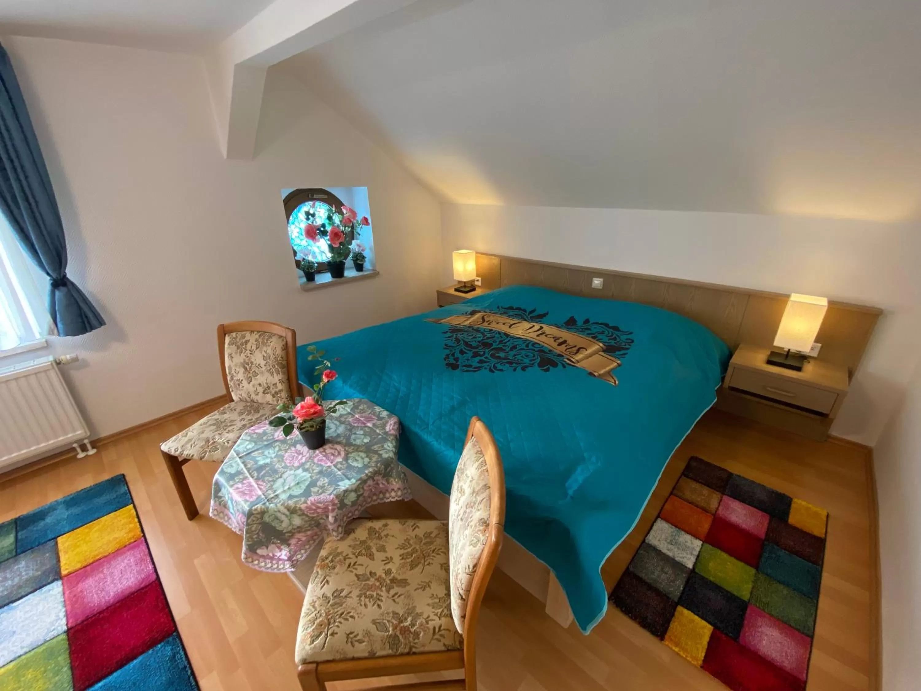 Bed in Hotel Bielatal