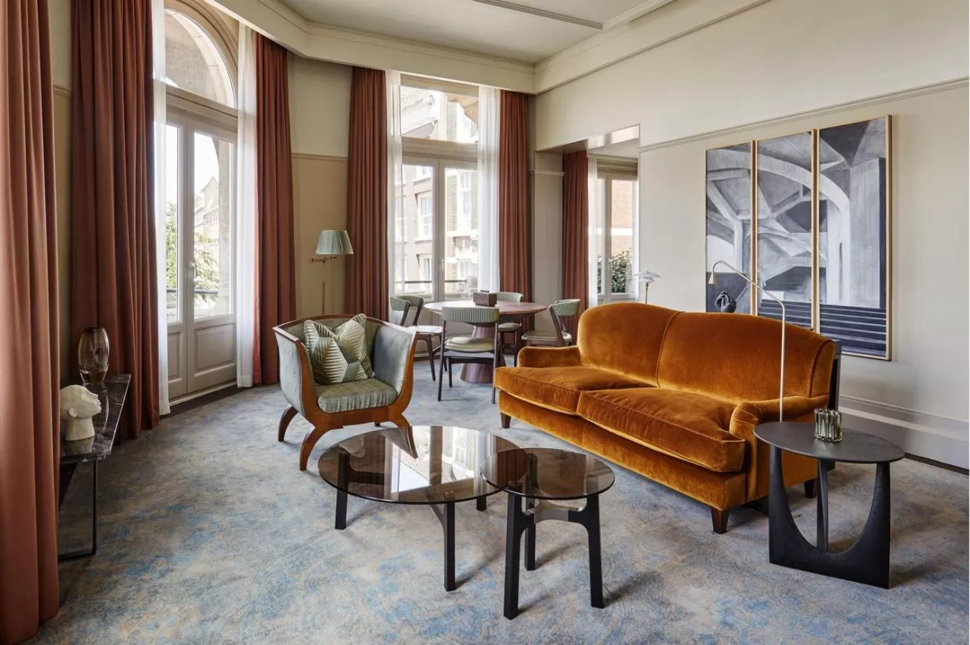 Living room in De L’Europe Amsterdam – The Leading Hotels of the World