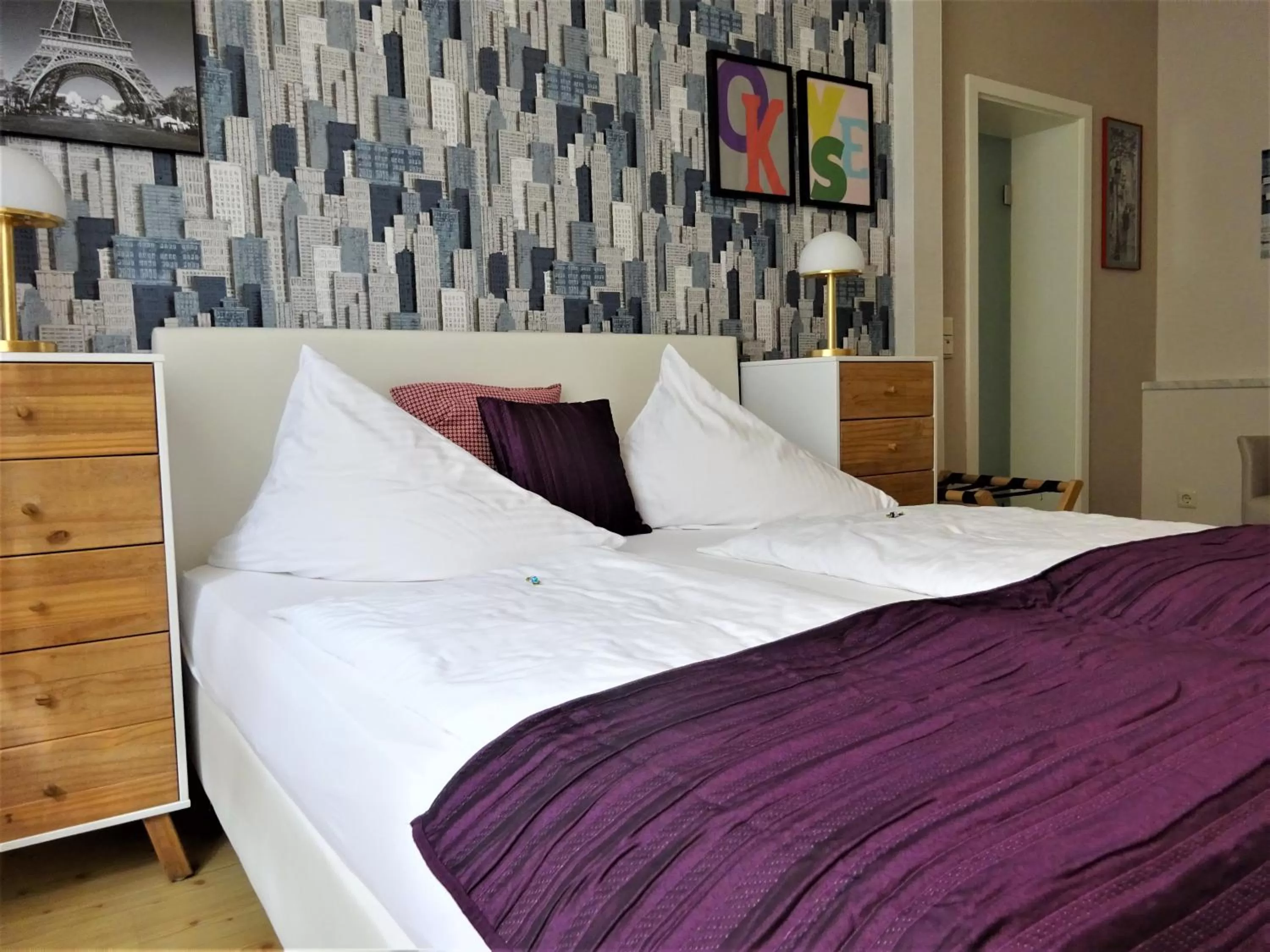 Bed in Hotel Pension Zur Fährbrücke