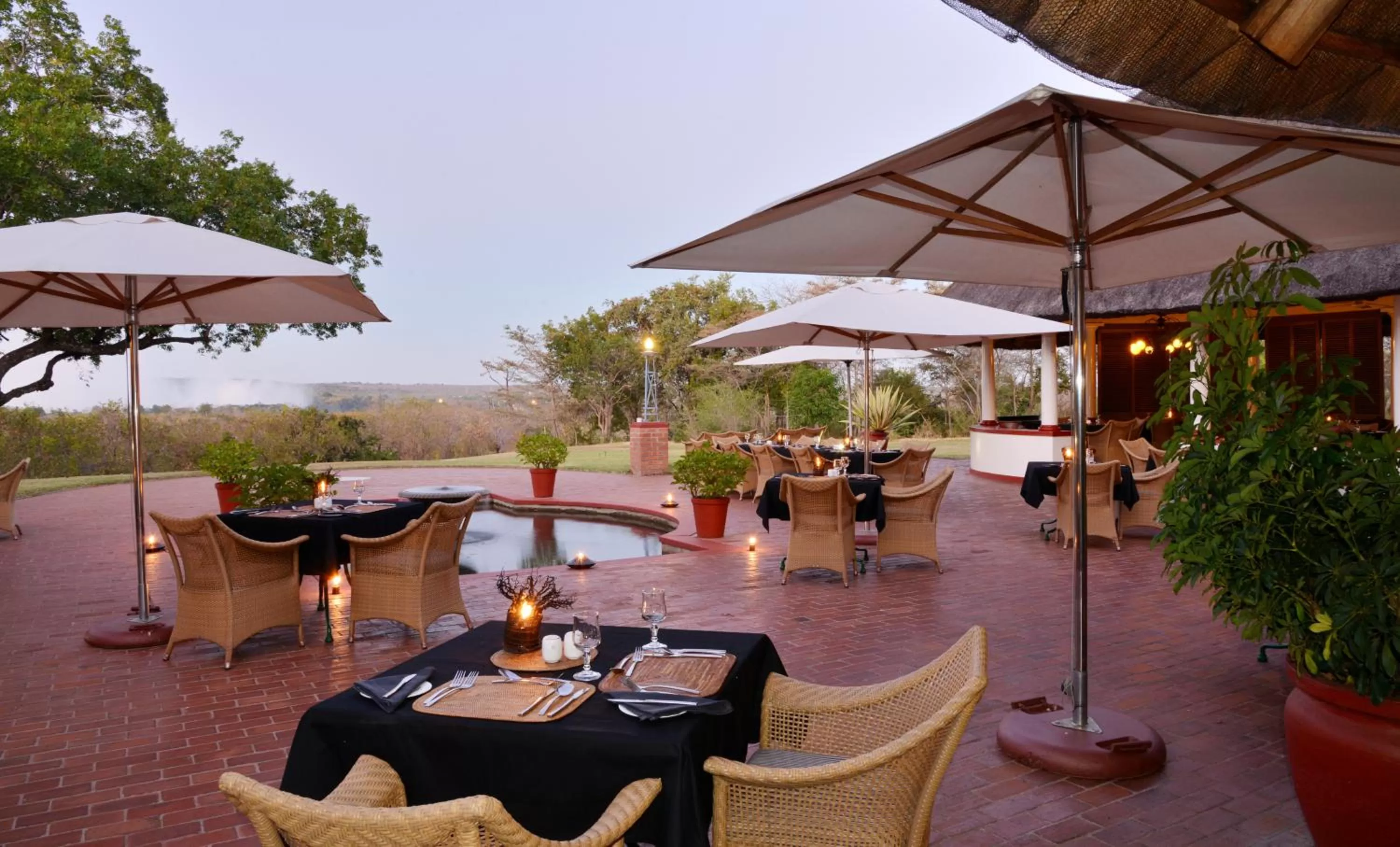 Patio in The Victoria Falls Hotel