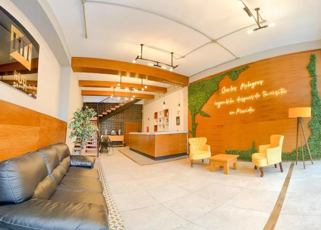 Lobby or reception in HIT Merida Hotel Boutique
