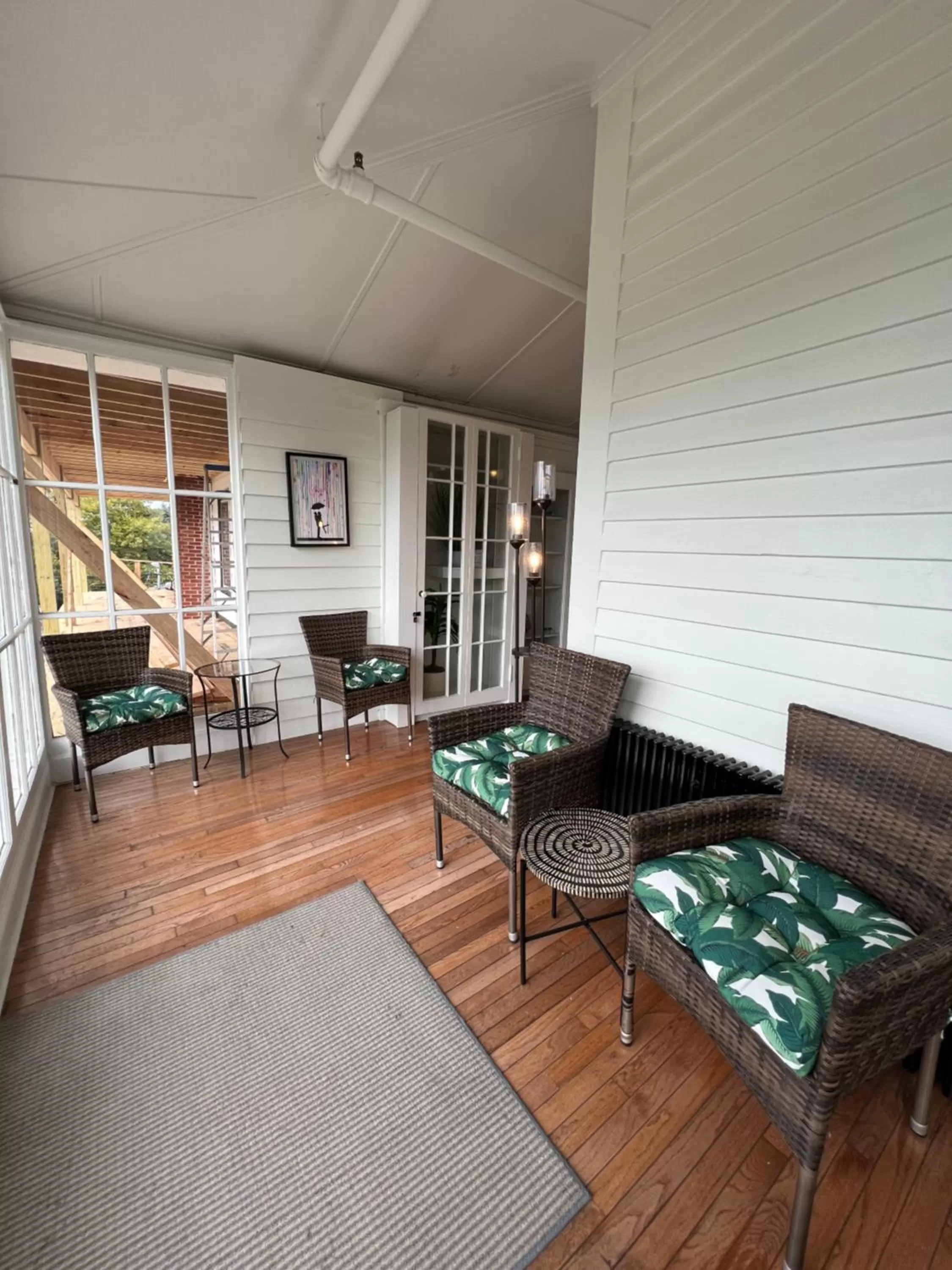 Seating area in Elaine's Cape May Boutique Hotel