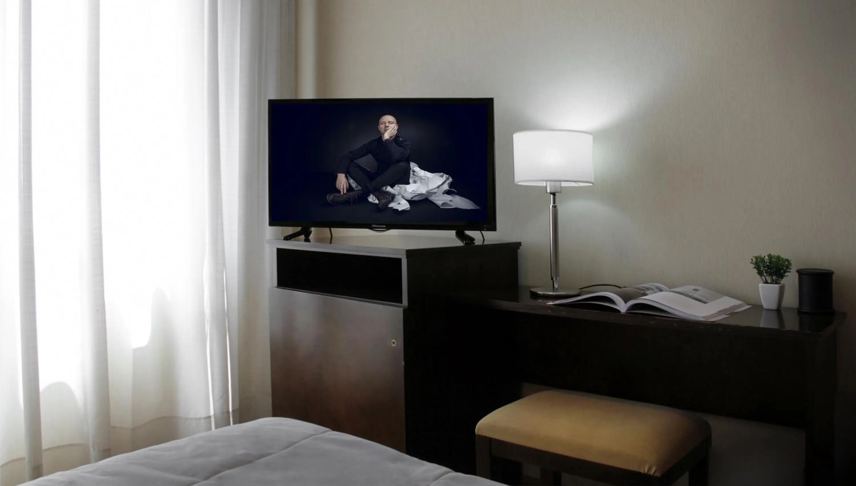 Decorative detail, Bed in Hotel 8 de Octubre