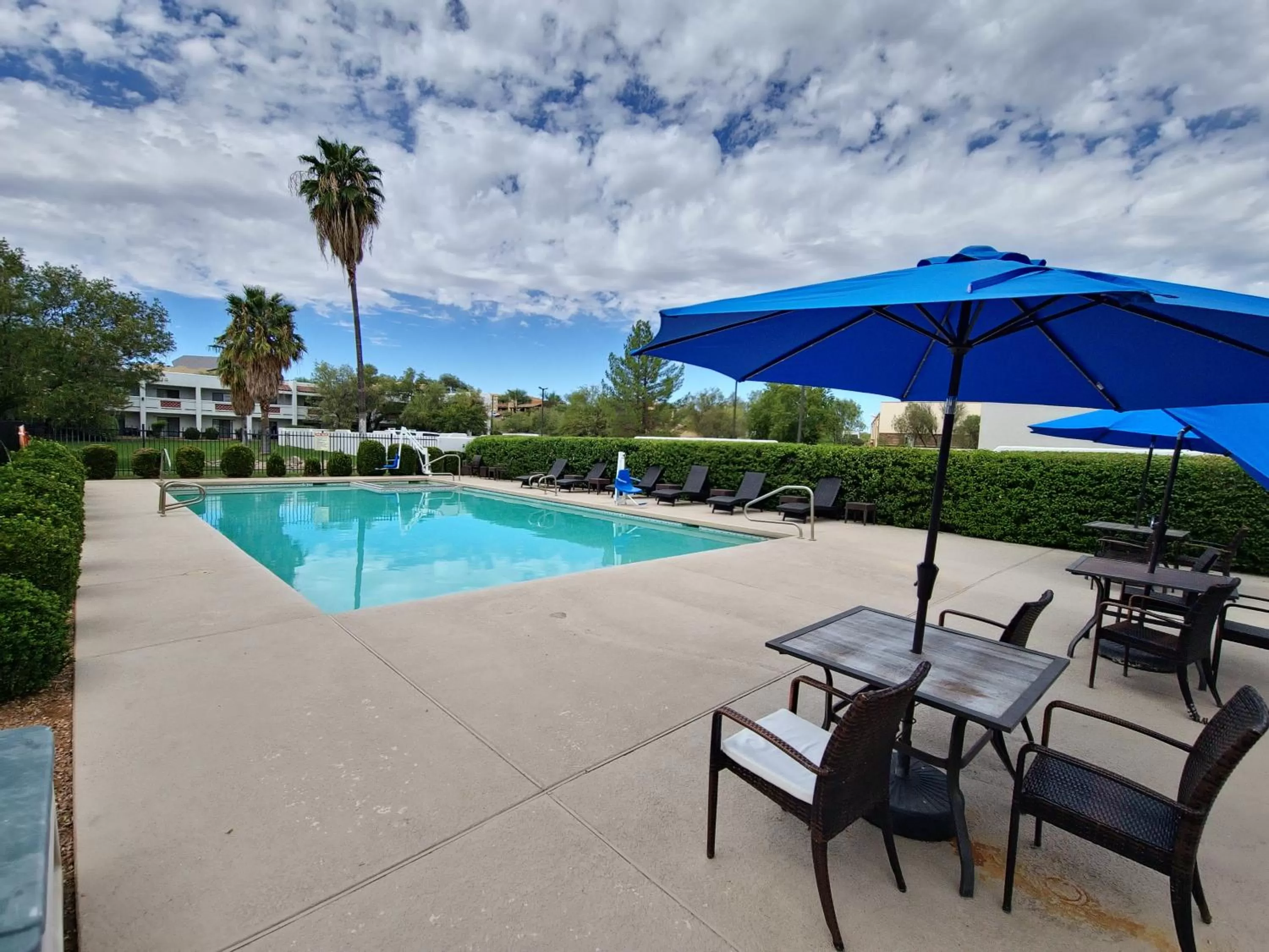 Patio in Los Viajeros Inn