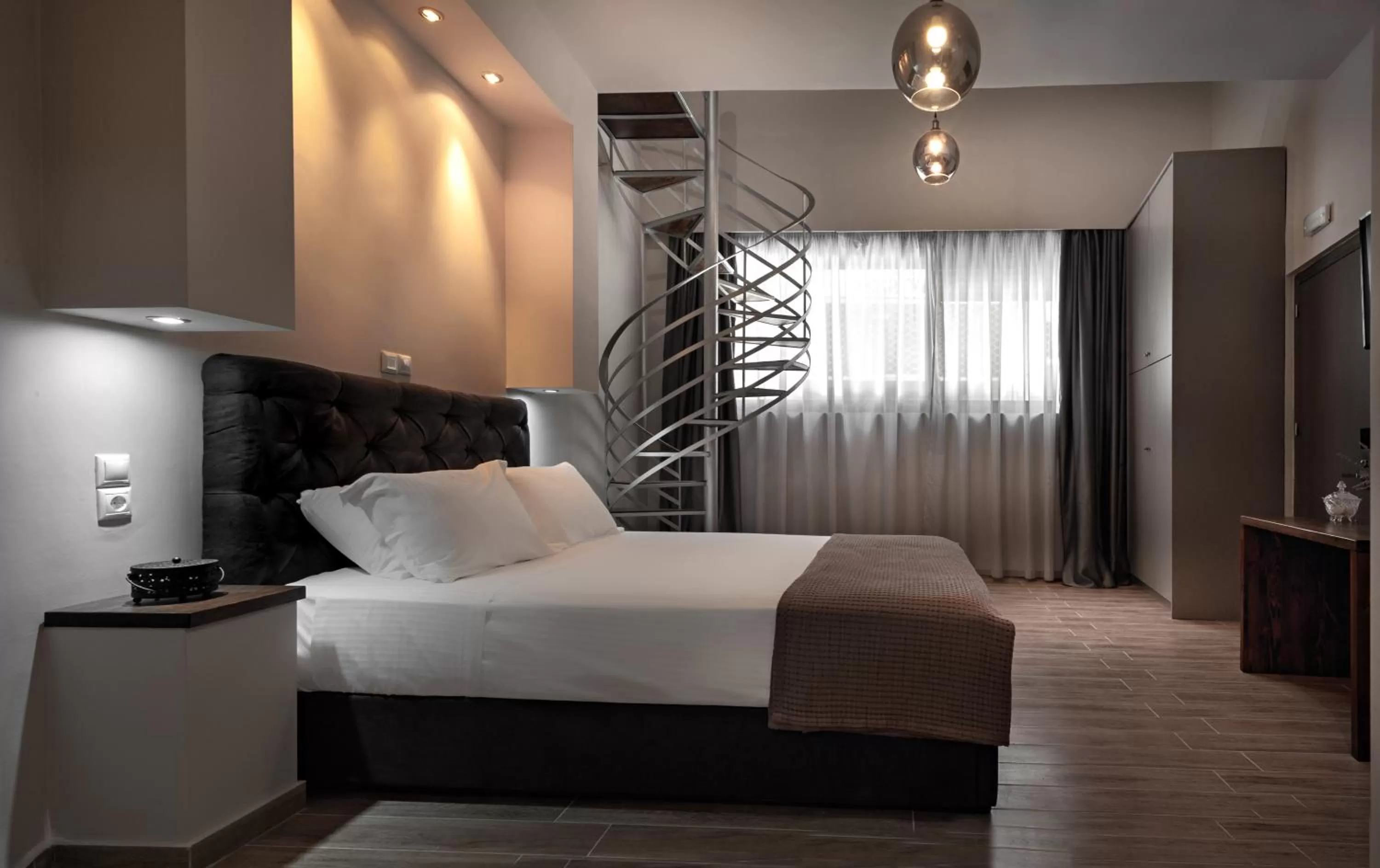 Bed in Pallada Athens boutique rooms & apartments