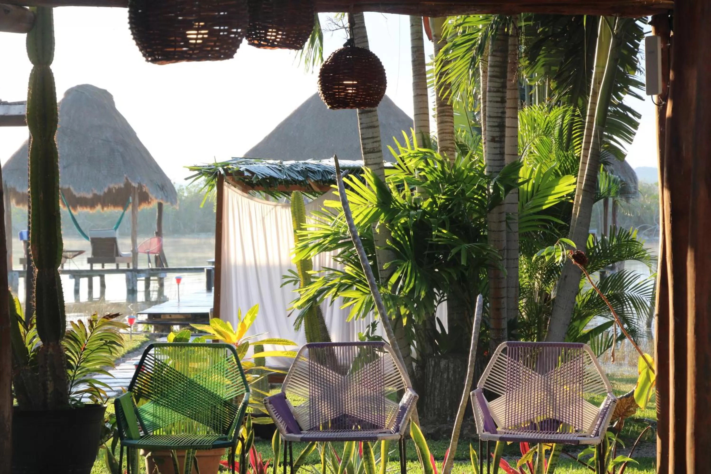 Garden view, Property Building in Casa Shiva Bacalar by MIJ