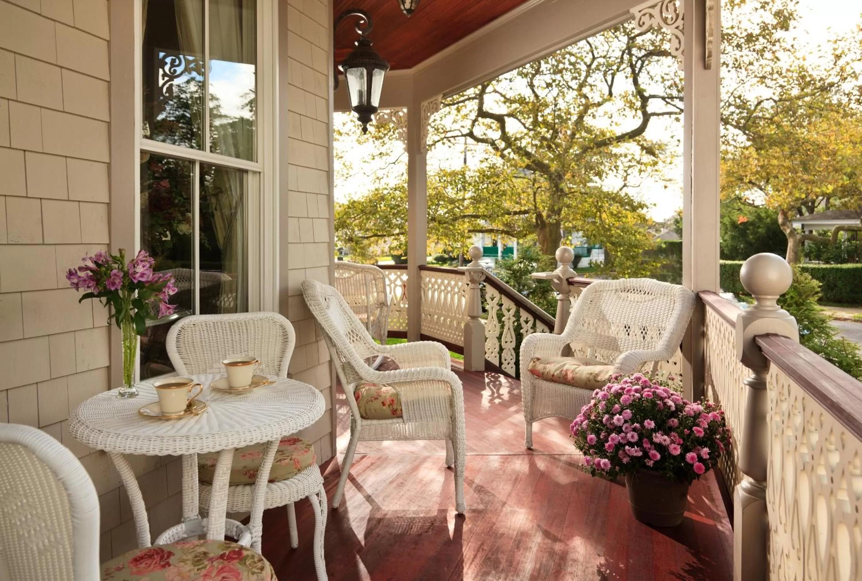 Balcony/Terrace in The Tower Cottage Bed and Breakfast