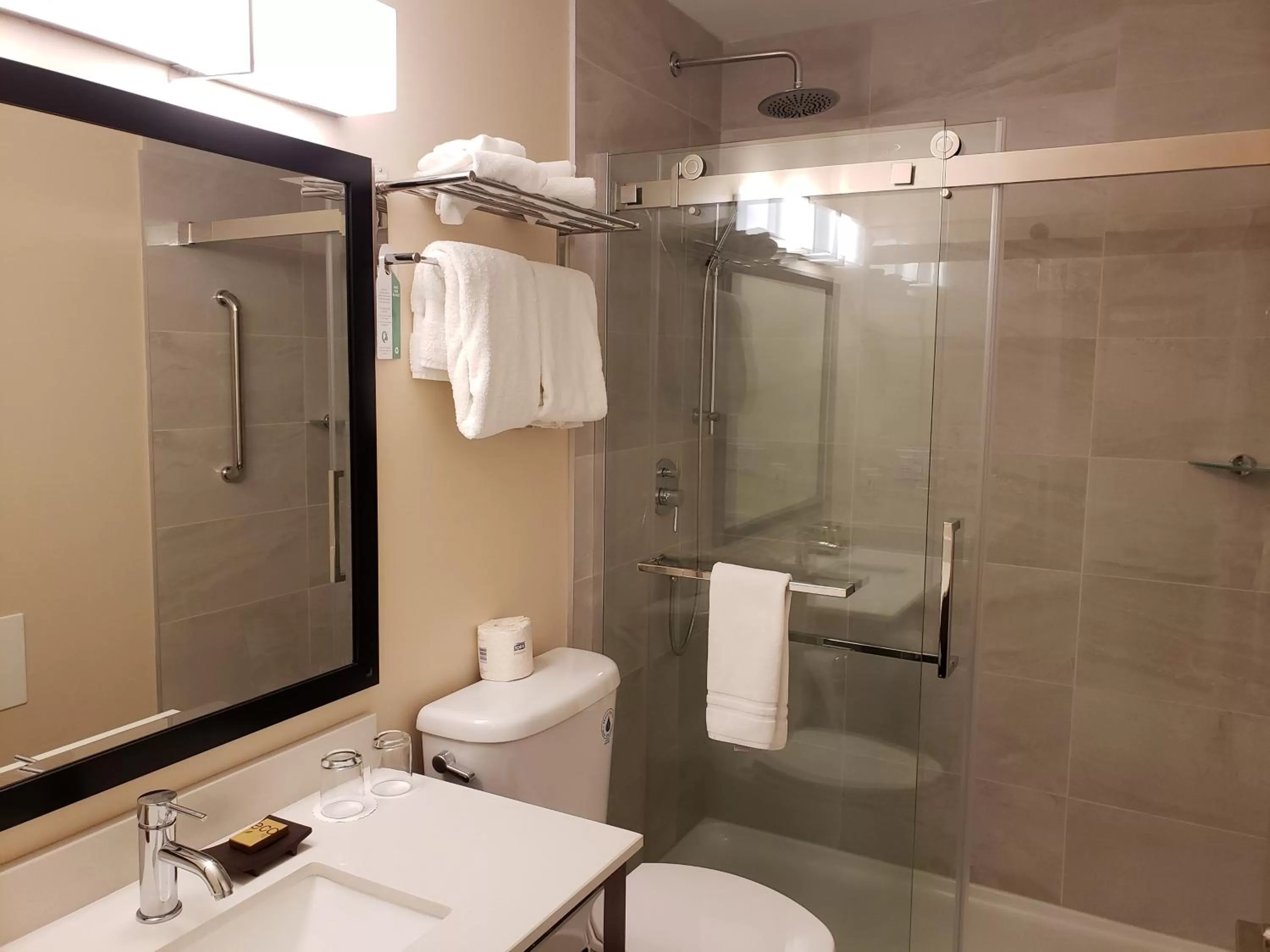 Shower in Sun Peaks Lodge