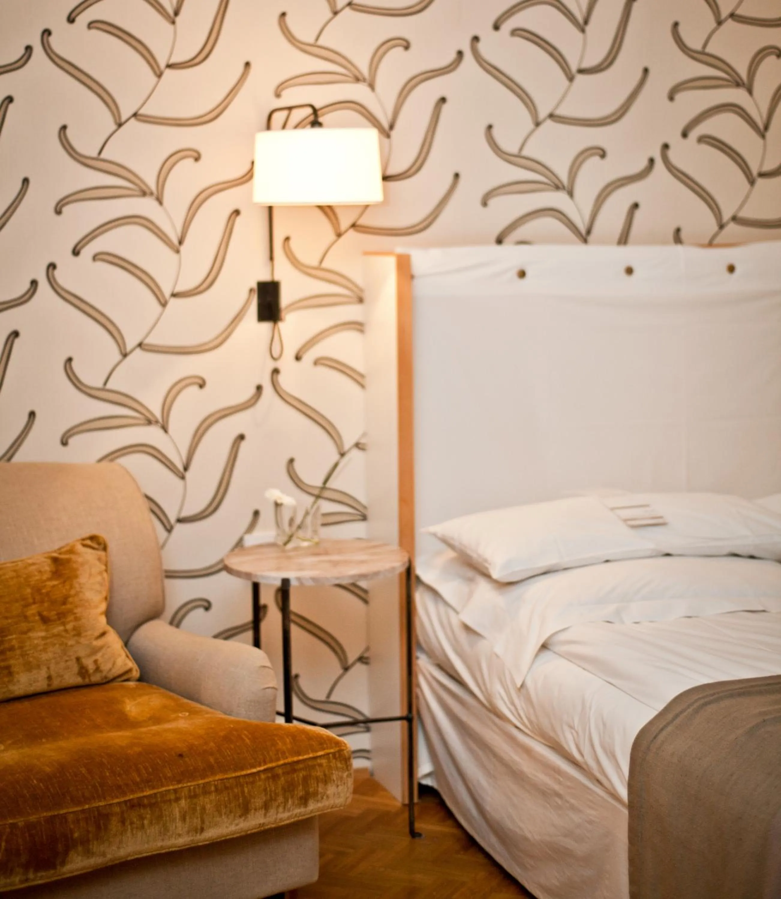 Bed in CORTIINA Hotel