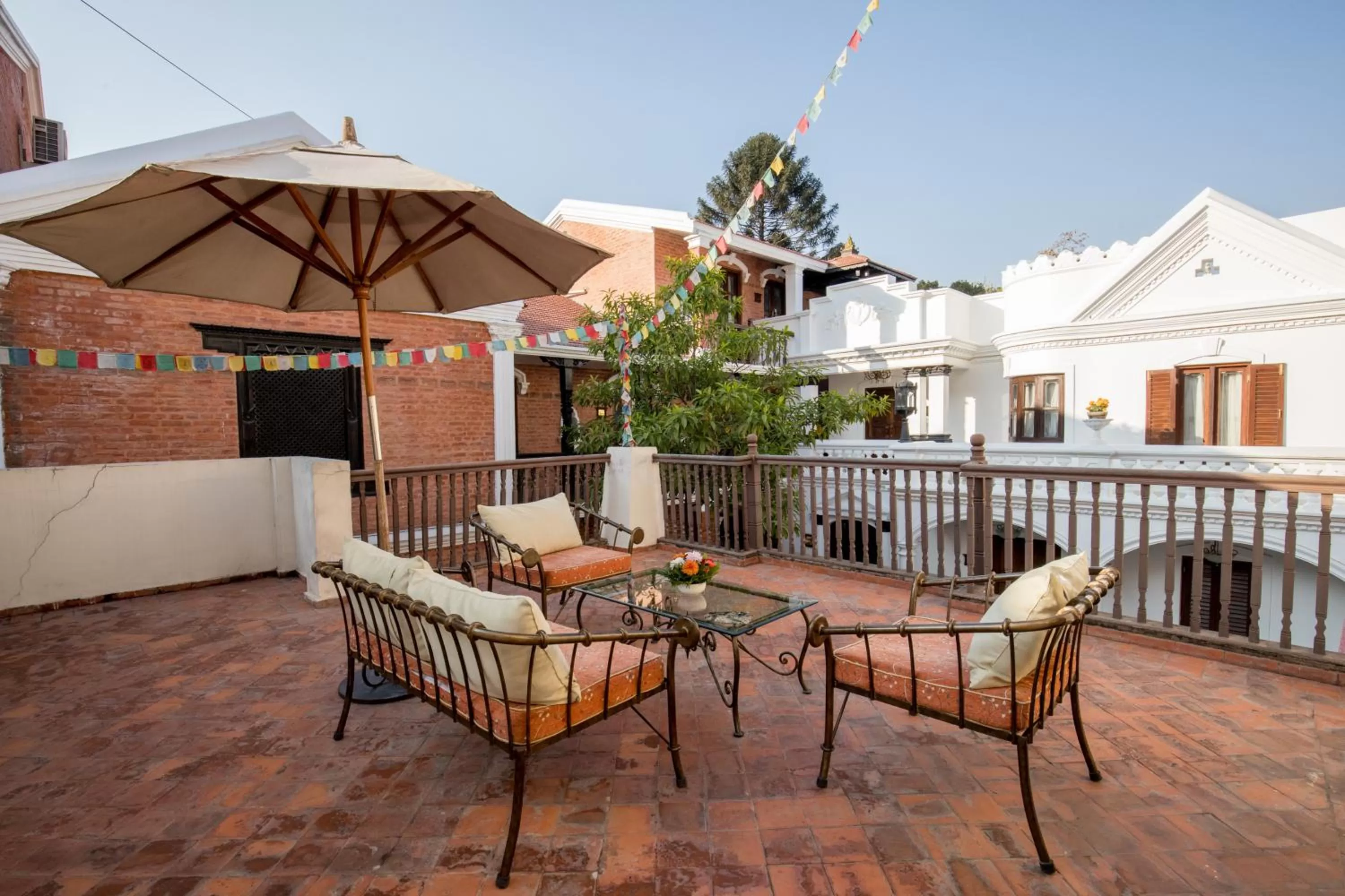 Balcony/Terrace in Baber Mahal Vilas - The Heritage Hotel