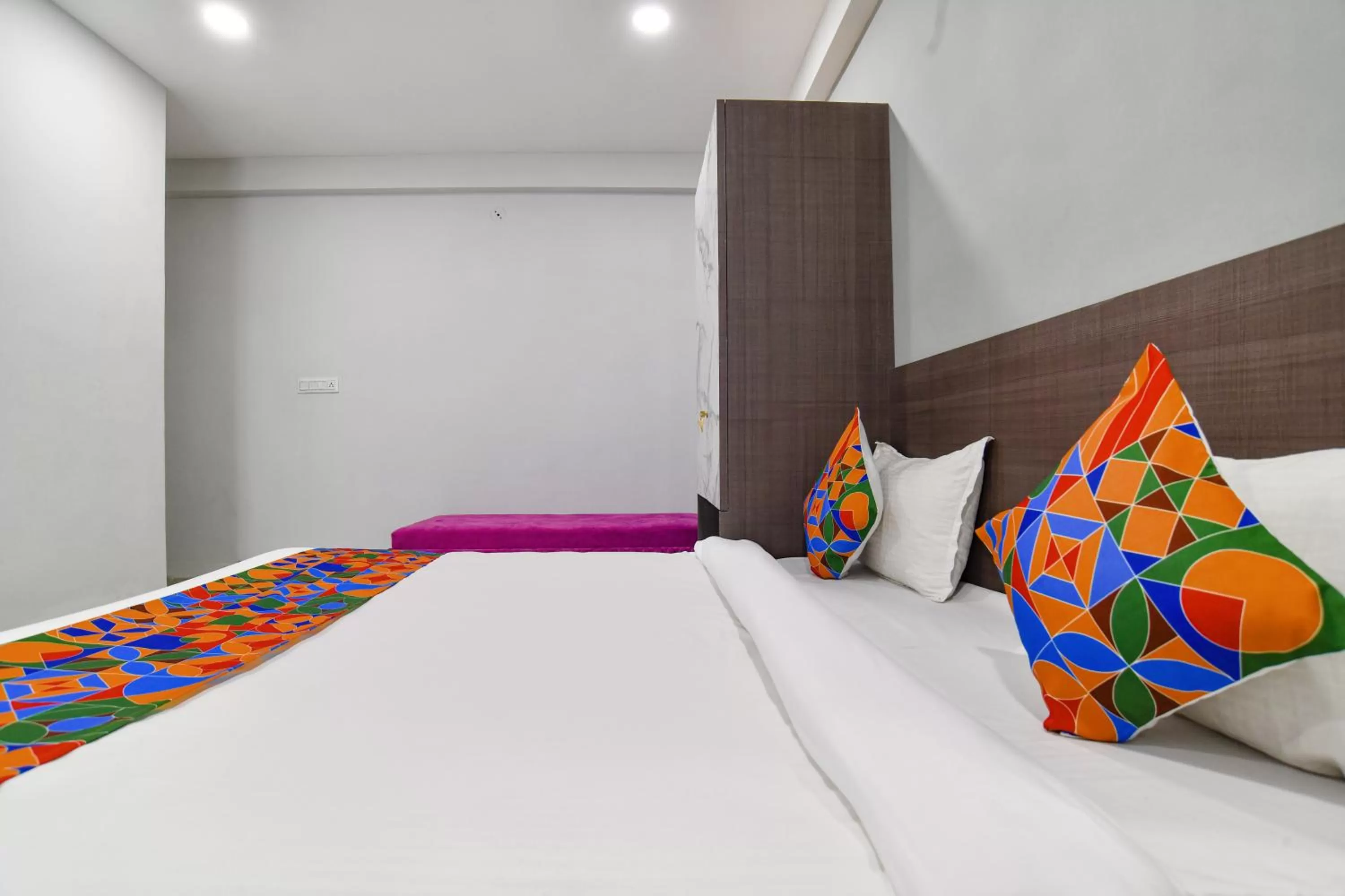 Photo of the whole room, Bed in Fabhotel Grand Blue