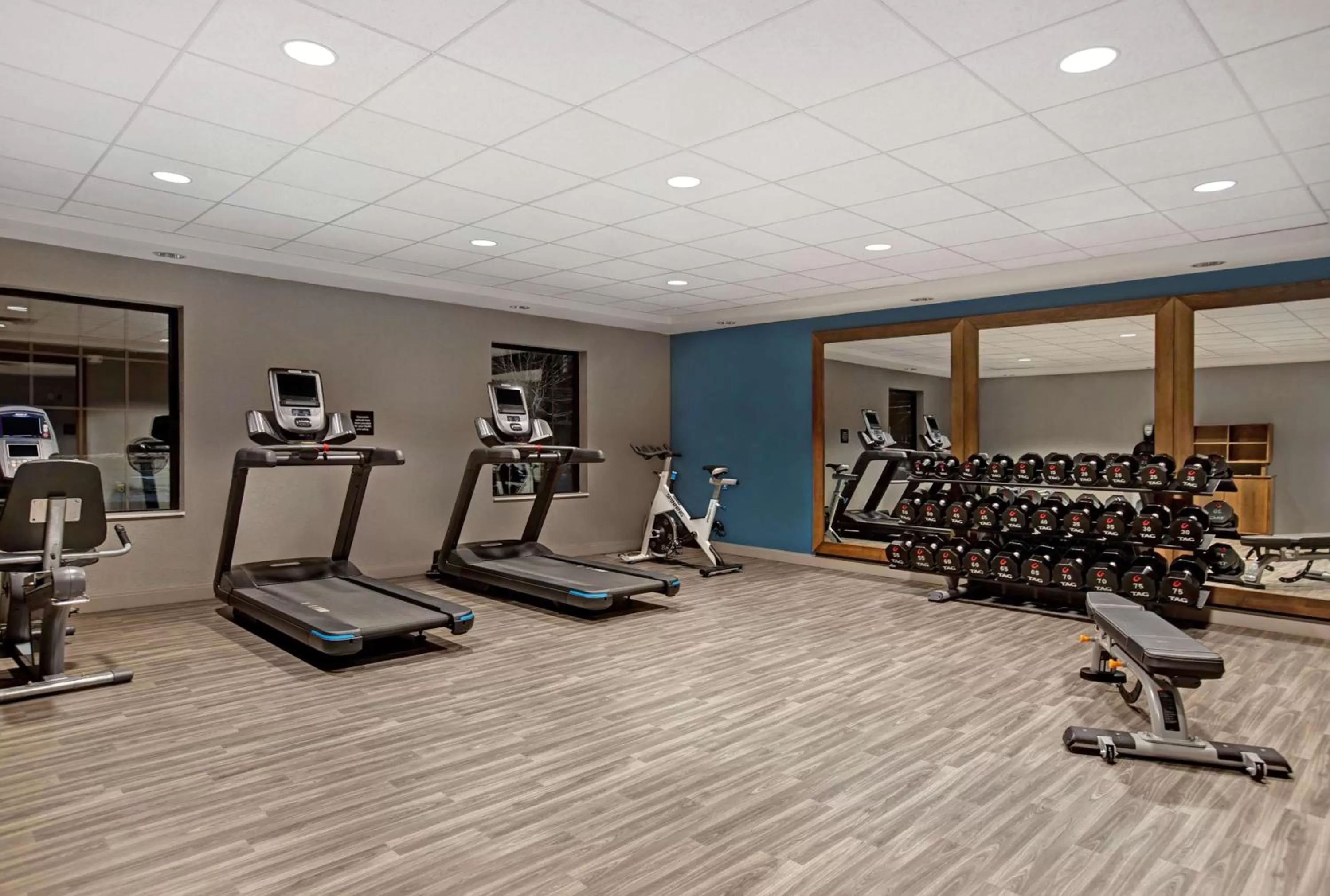 Fitness centre/facilities in Hampton Inn Westfield